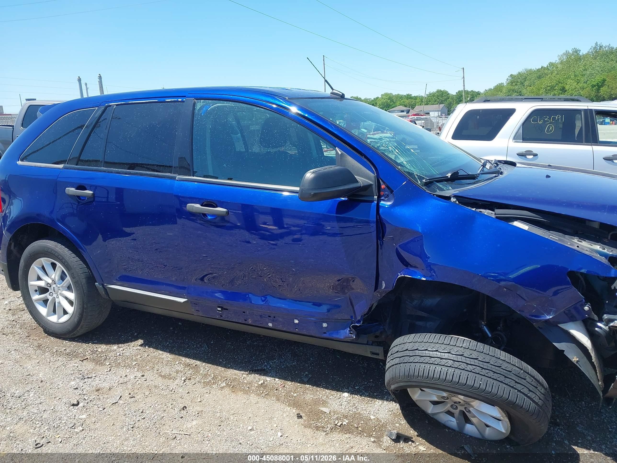 2013 Ford Edge Se Синий vin: 2FMDK3GC0DBE06700