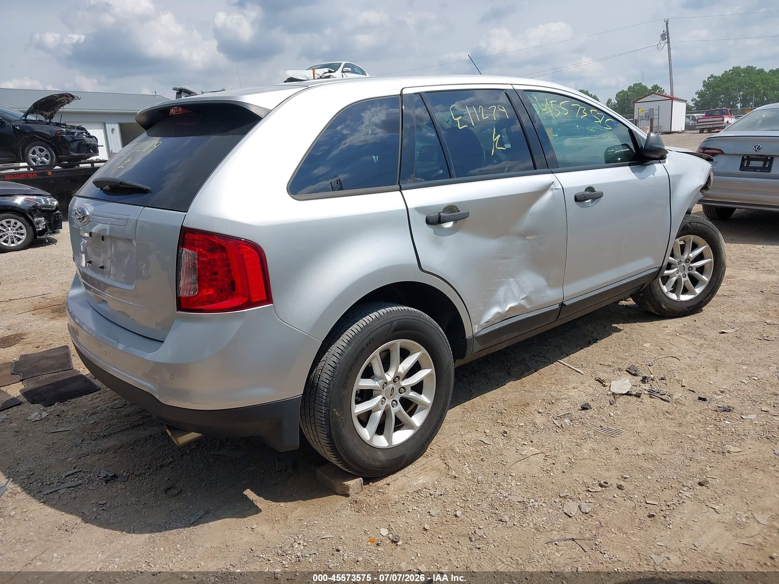 2013 Ford Edge Se Белый vin: 2FMDK3GC0DBE11279