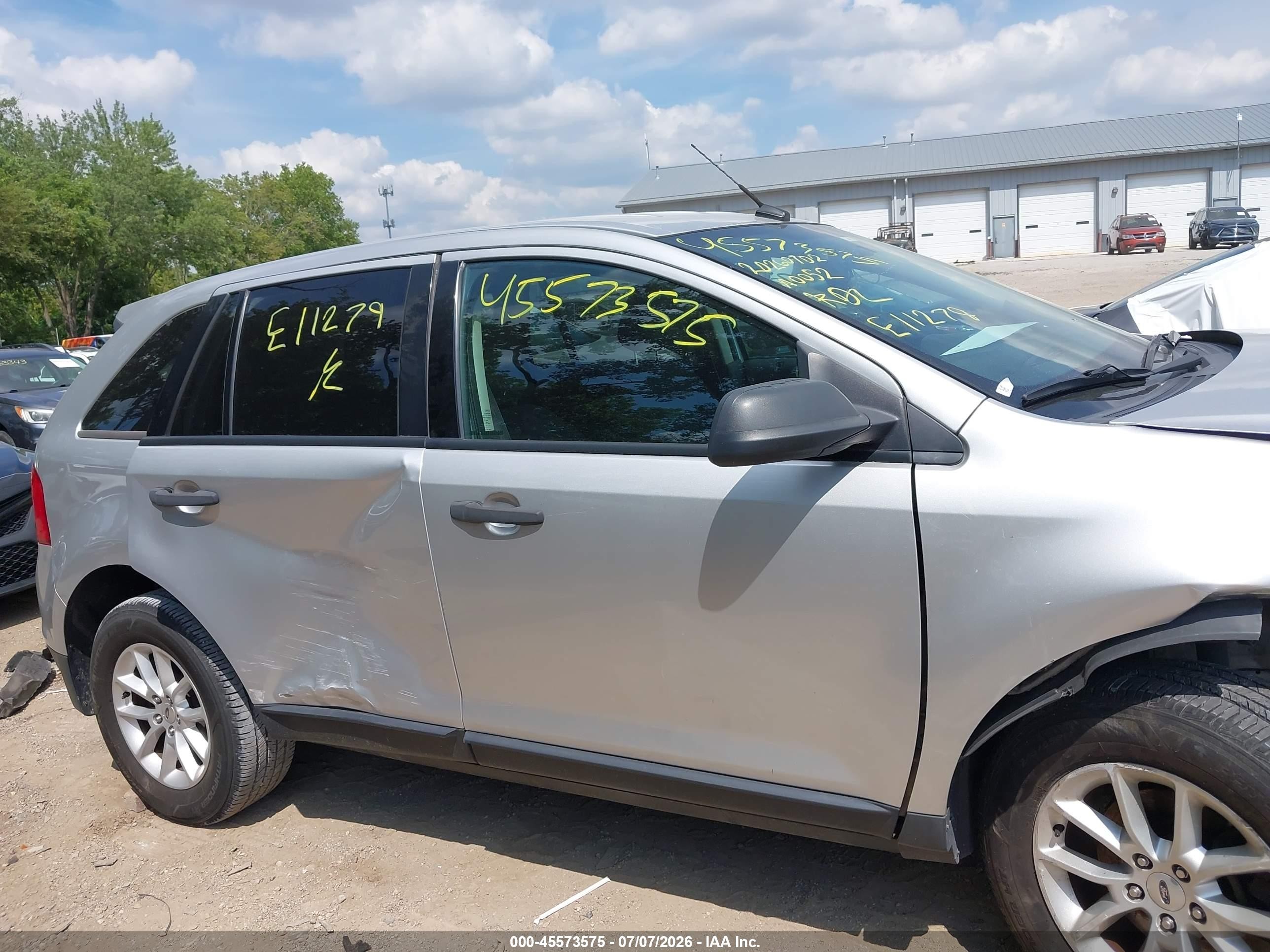 2013 Ford Edge Se Белый vin: 2FMDK3GC0DBE11279