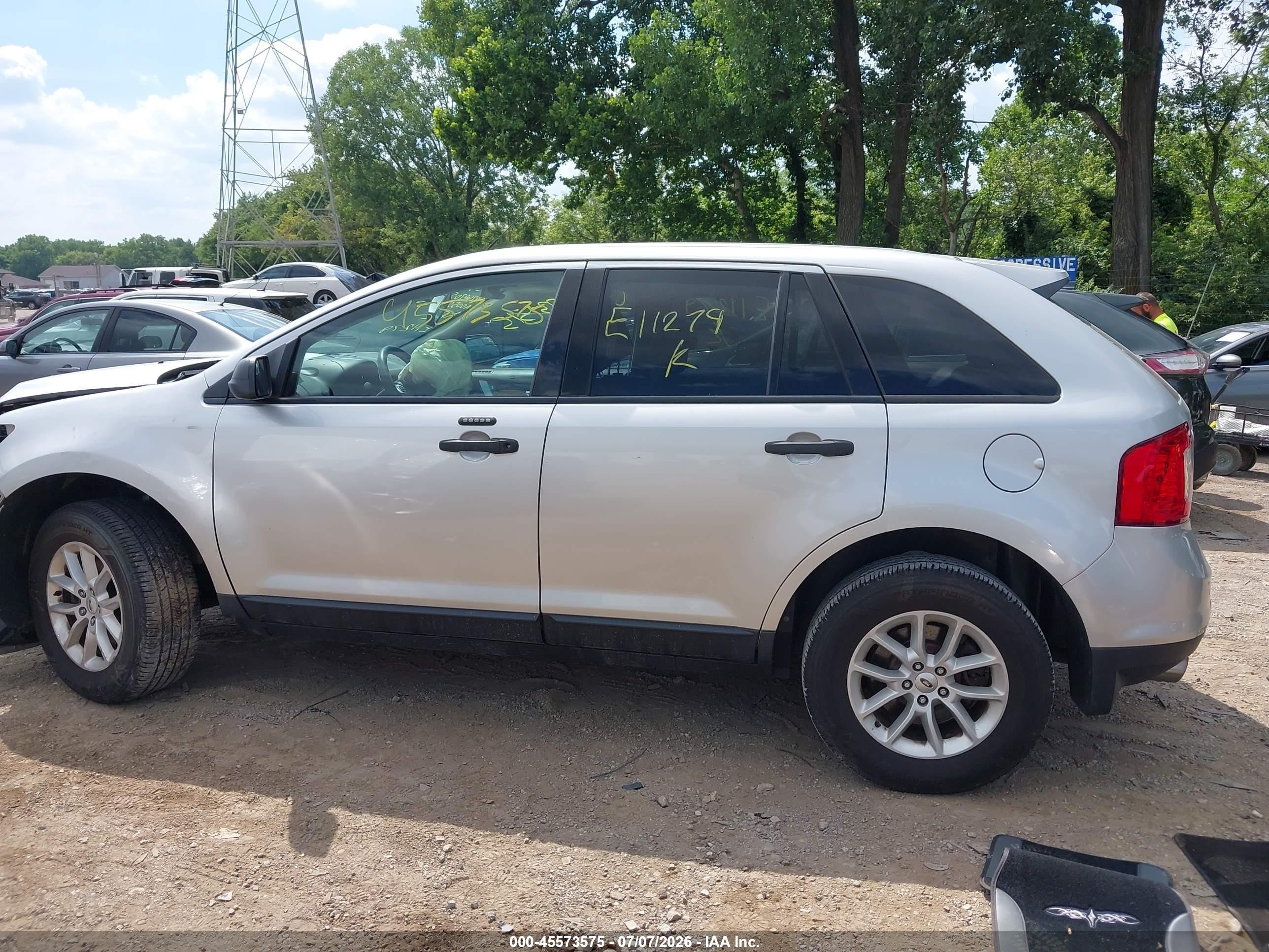 2013 Ford Edge Se Белый vin: 2FMDK3GC0DBE11279