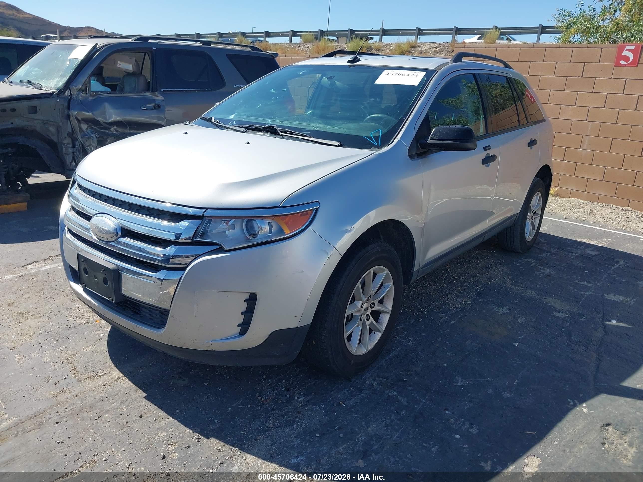 2013 Ford Edge Se Silver vin: 2FMDK3GC0DBE38143