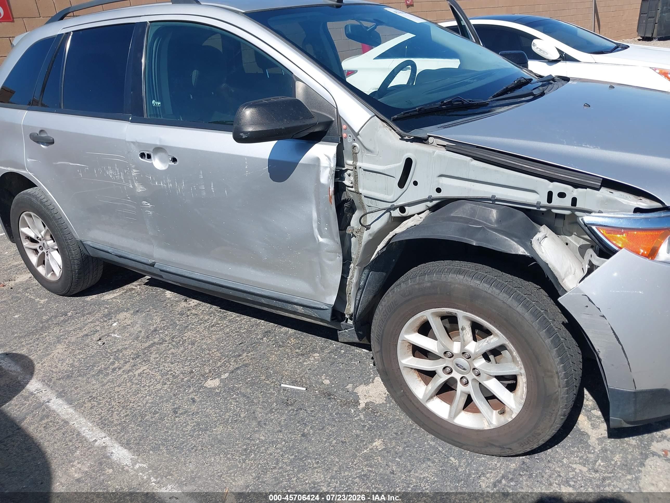 2013 Ford Edge Se Silver vin: 2FMDK3GC0DBE38143
