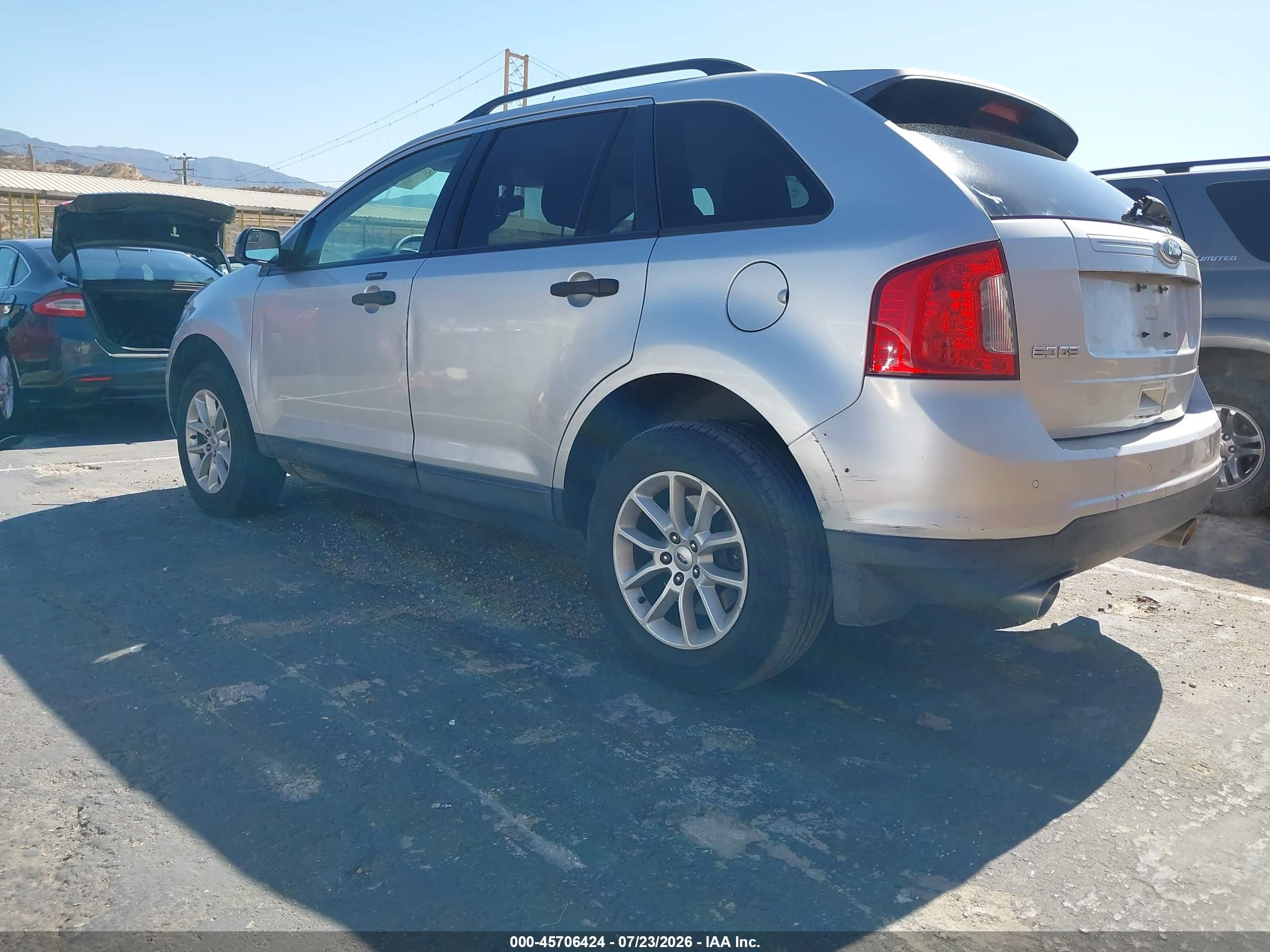 2013 Ford Edge Se Silver vin: 2FMDK3GC0DBE38143