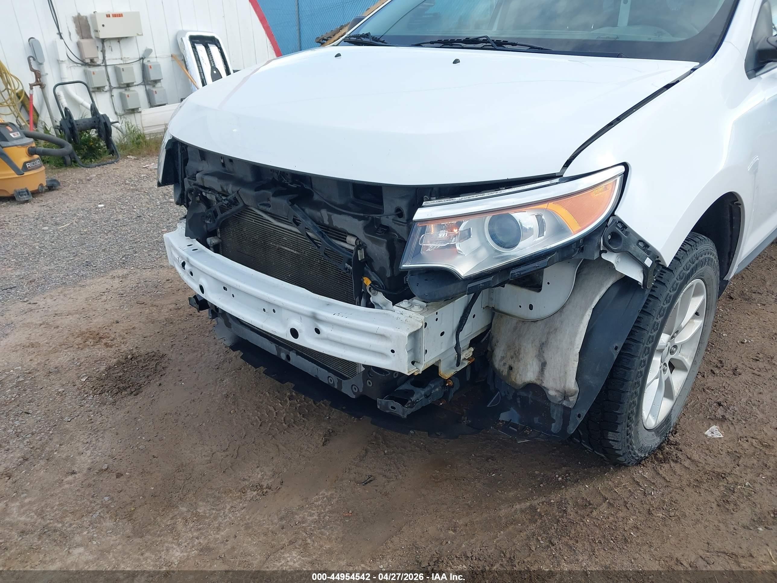 2014 Ford Edge Se White vin: 2FMDK3GC0EBA25415