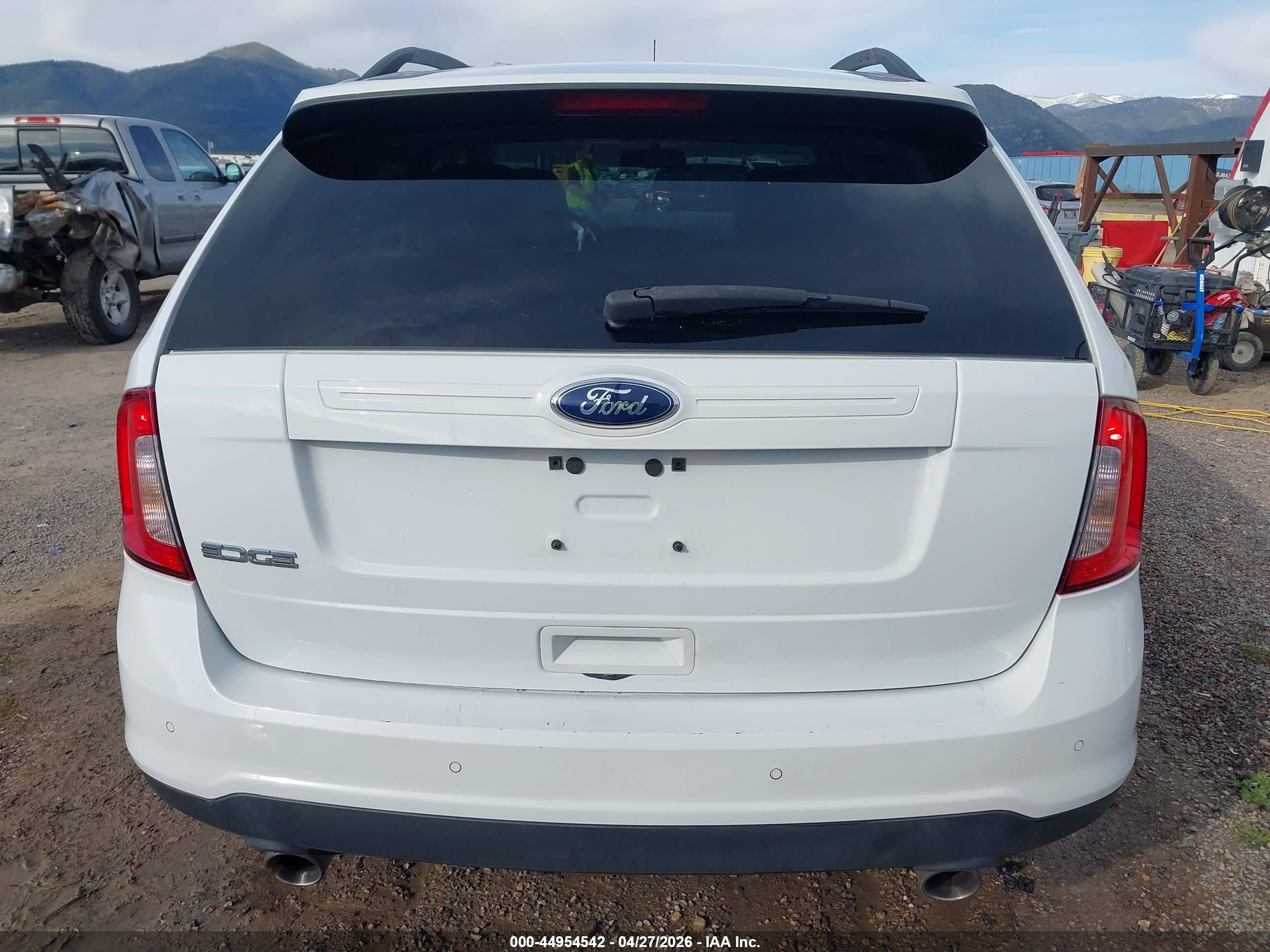 2014 Ford Edge Se White vin: 2FMDK3GC0EBA25415