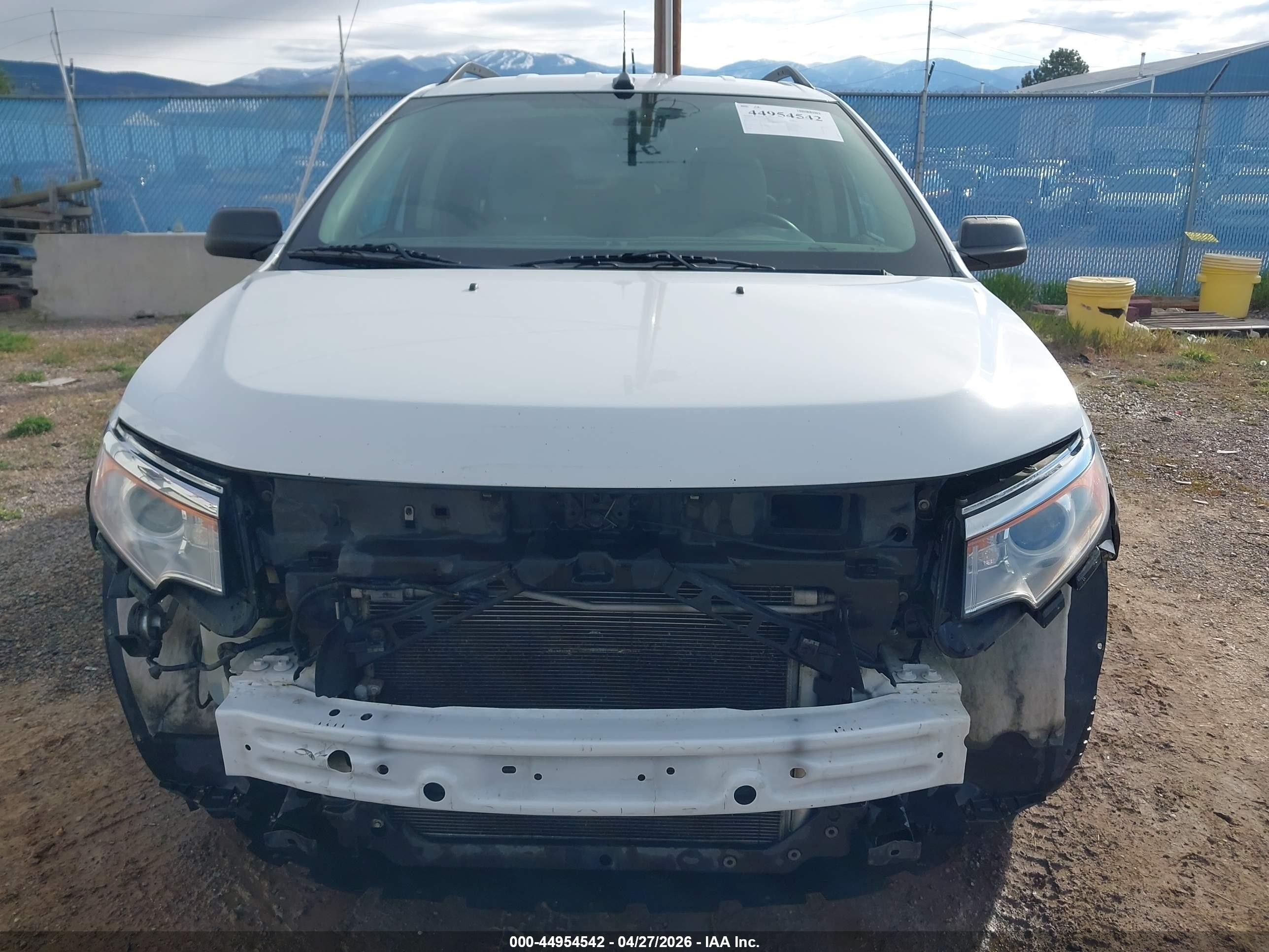 2014 Ford Edge Se White vin: 2FMDK3GC0EBA25415