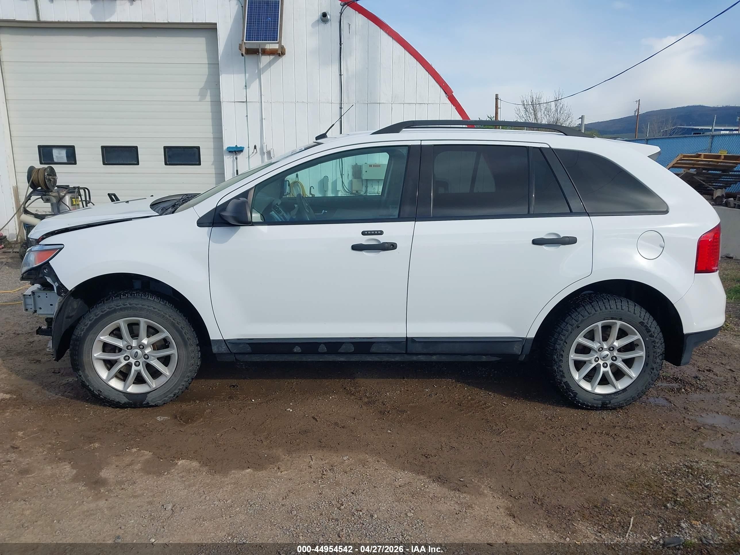 2014 Ford Edge Se White vin: 2FMDK3GC0EBA25415