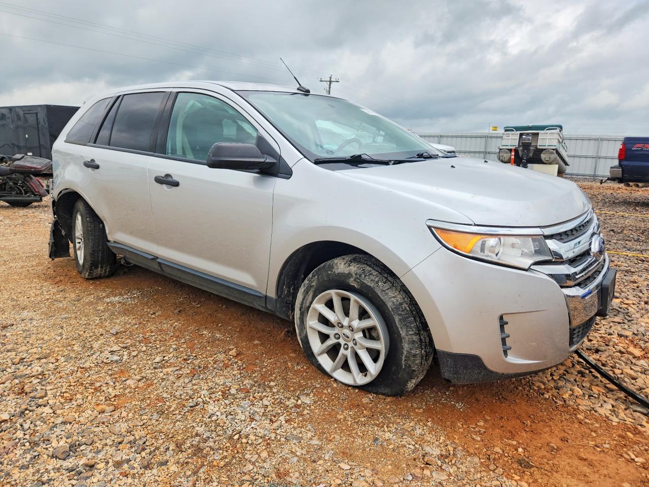 2014 Ford Edge Se Серебряный vin: 2FMDK3GC0EBA32672