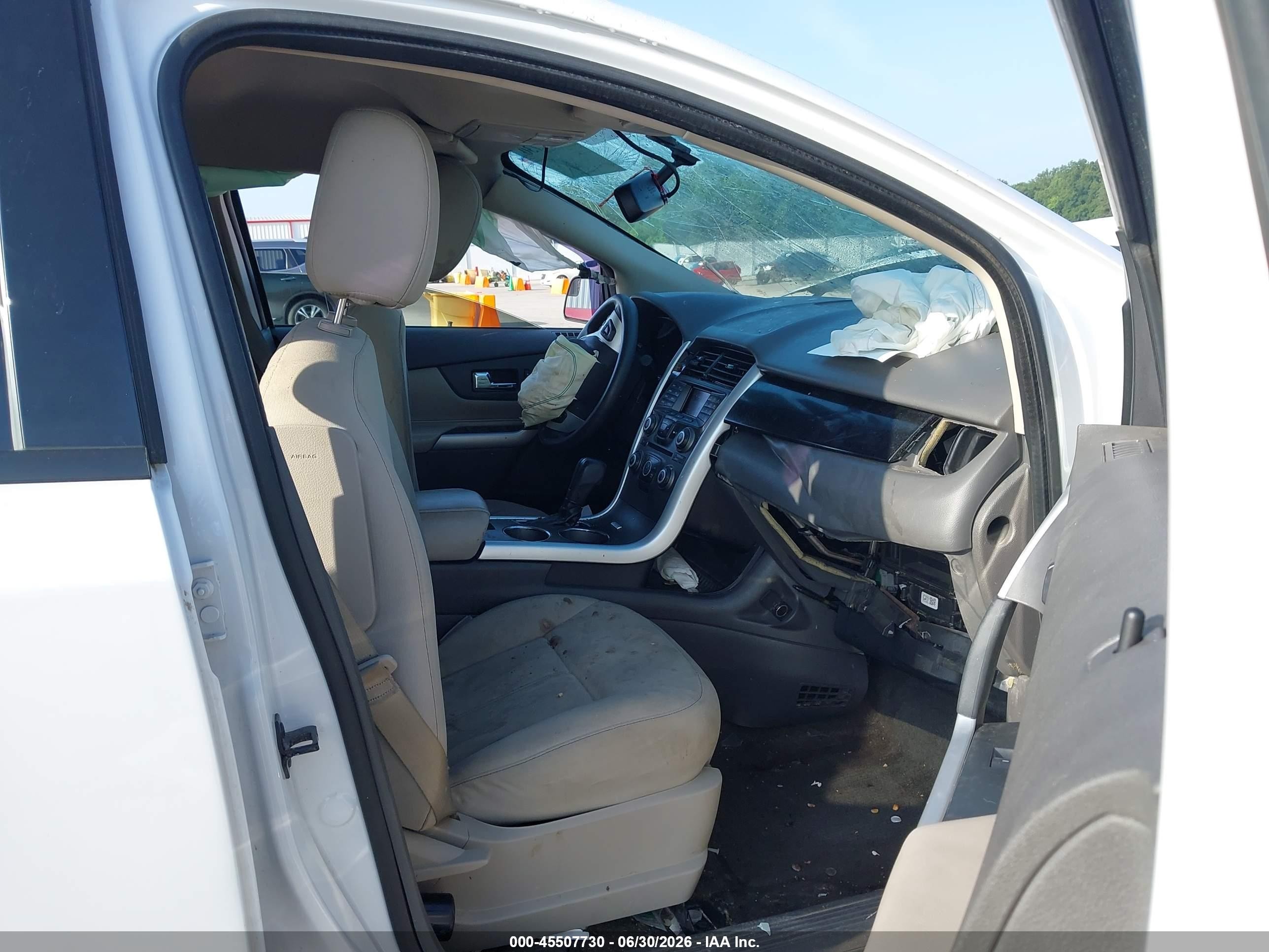 2014 Ford Edge Se White vin: 2FMDK3GC0EBA65820