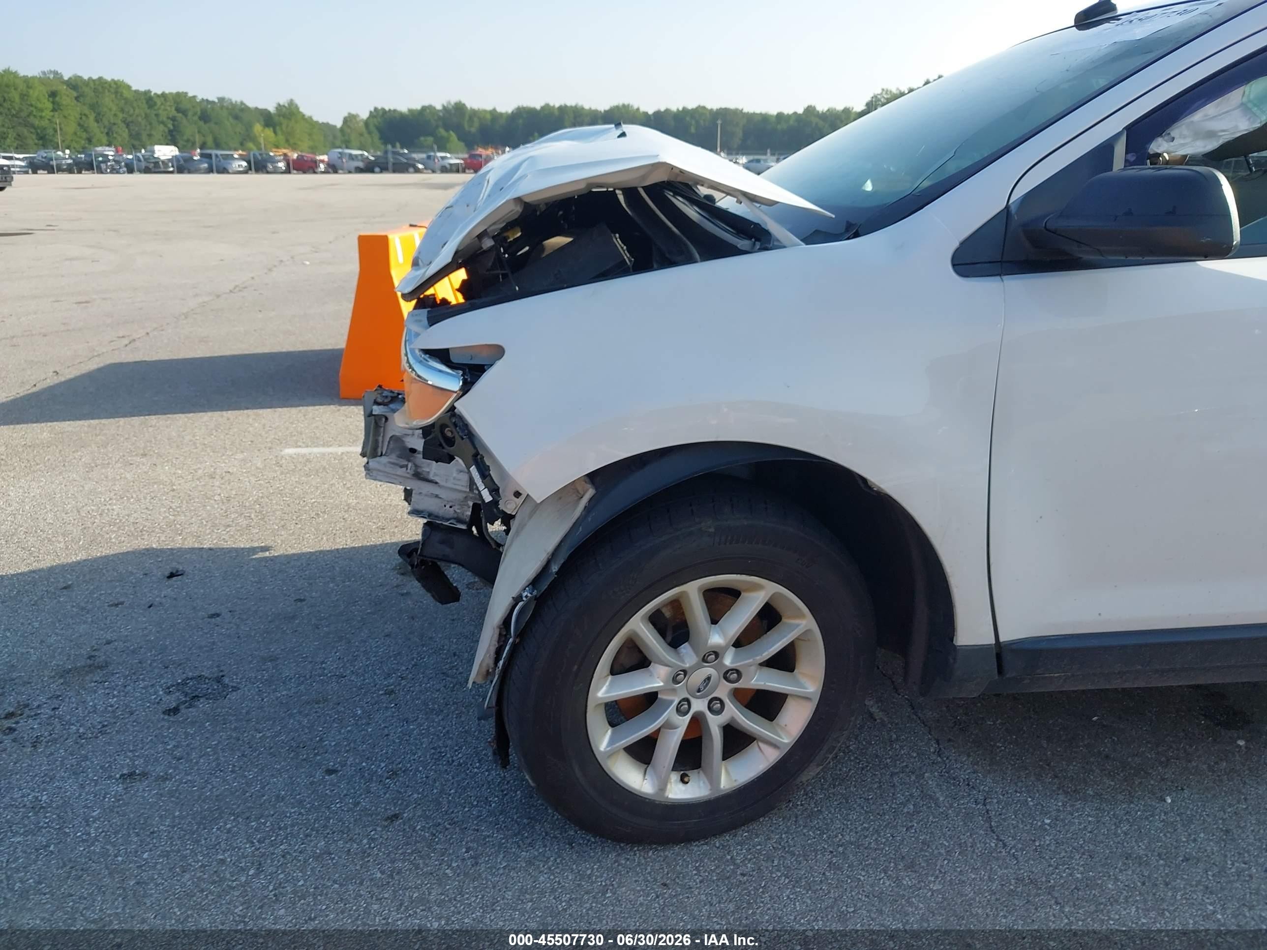 2014 Ford Edge Se White vin: 2FMDK3GC0EBA65820
