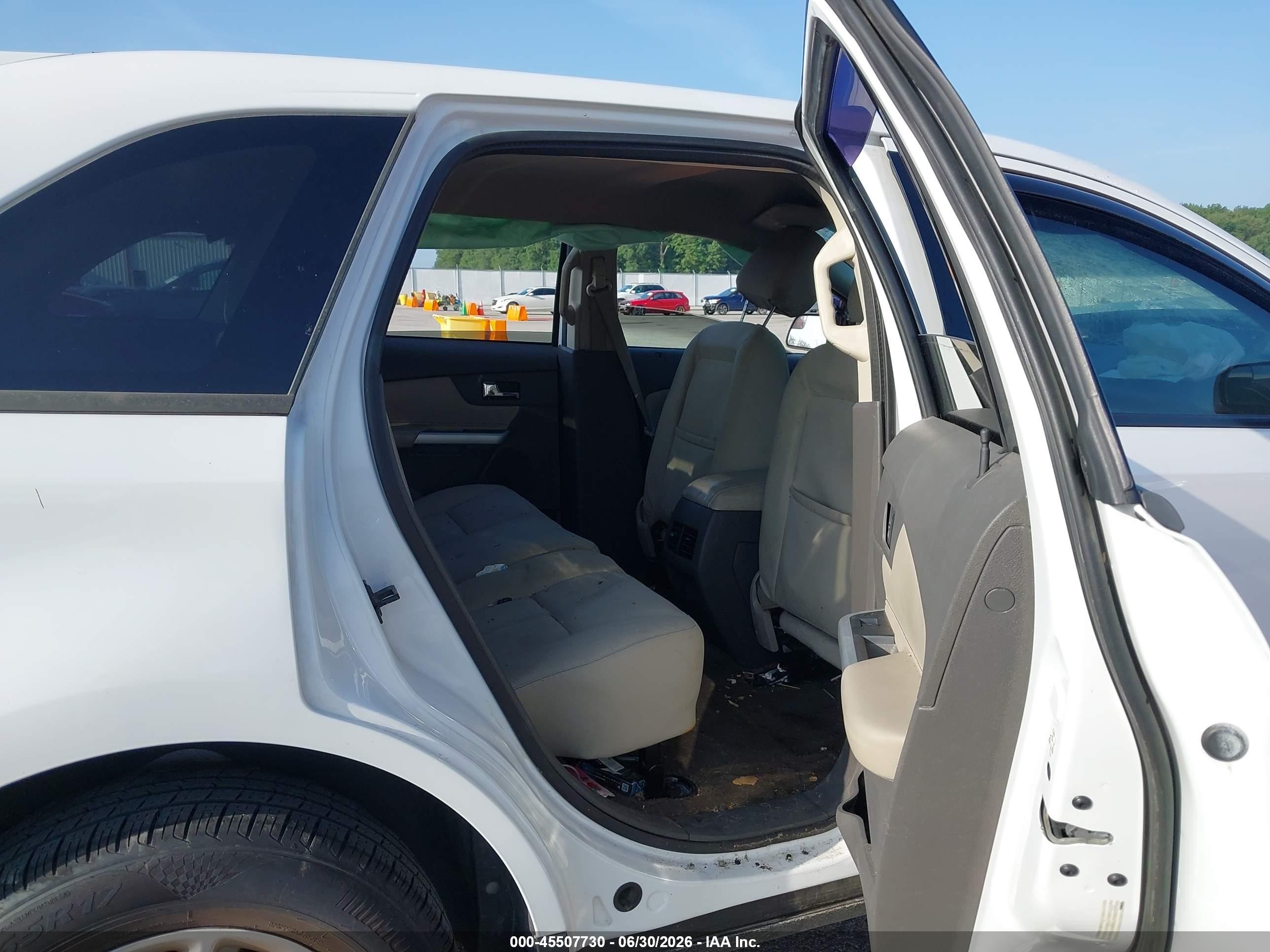 2014 Ford Edge Se White vin: 2FMDK3GC0EBA65820