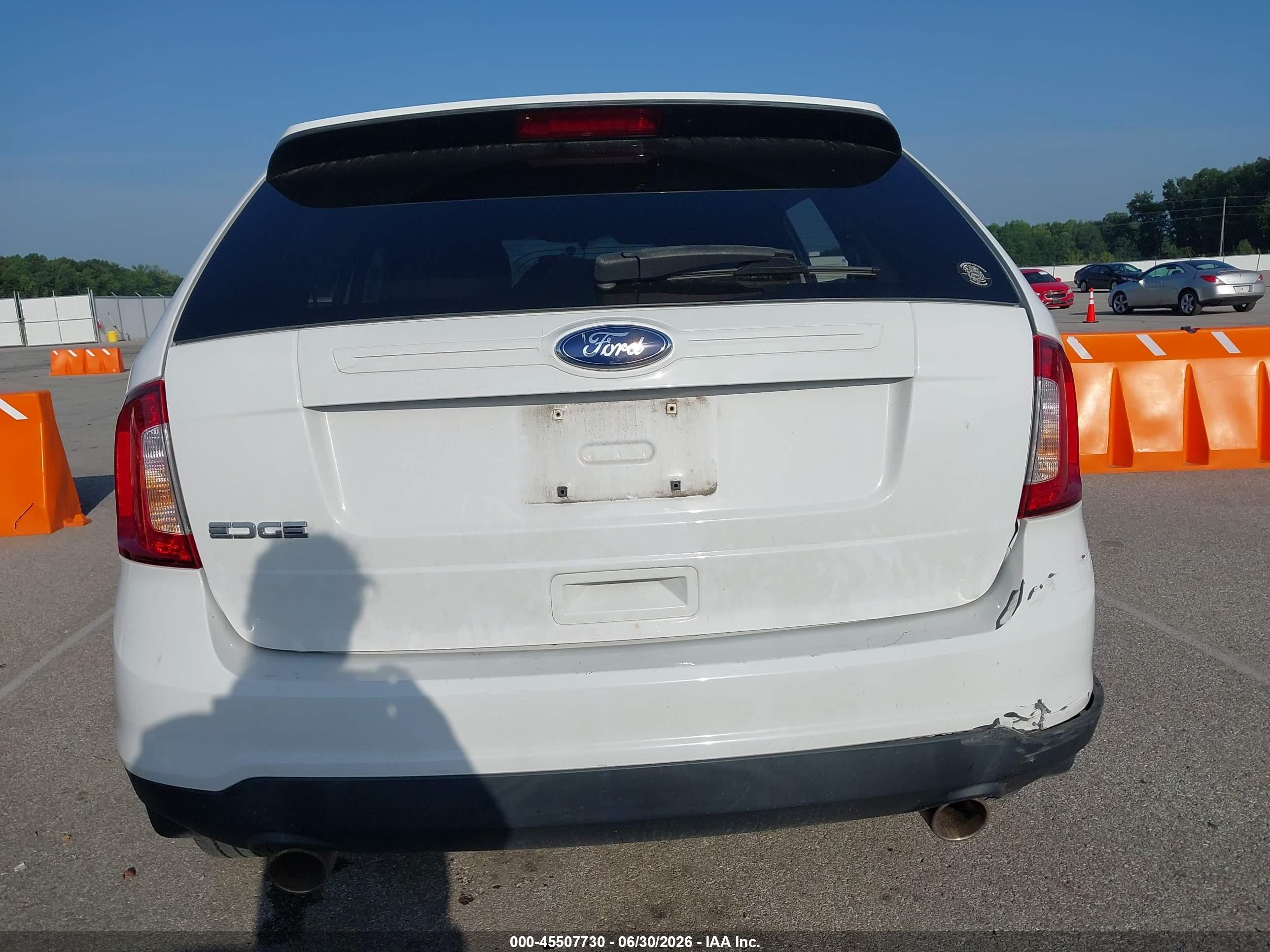 2014 Ford Edge Se White vin: 2FMDK3GC0EBA65820