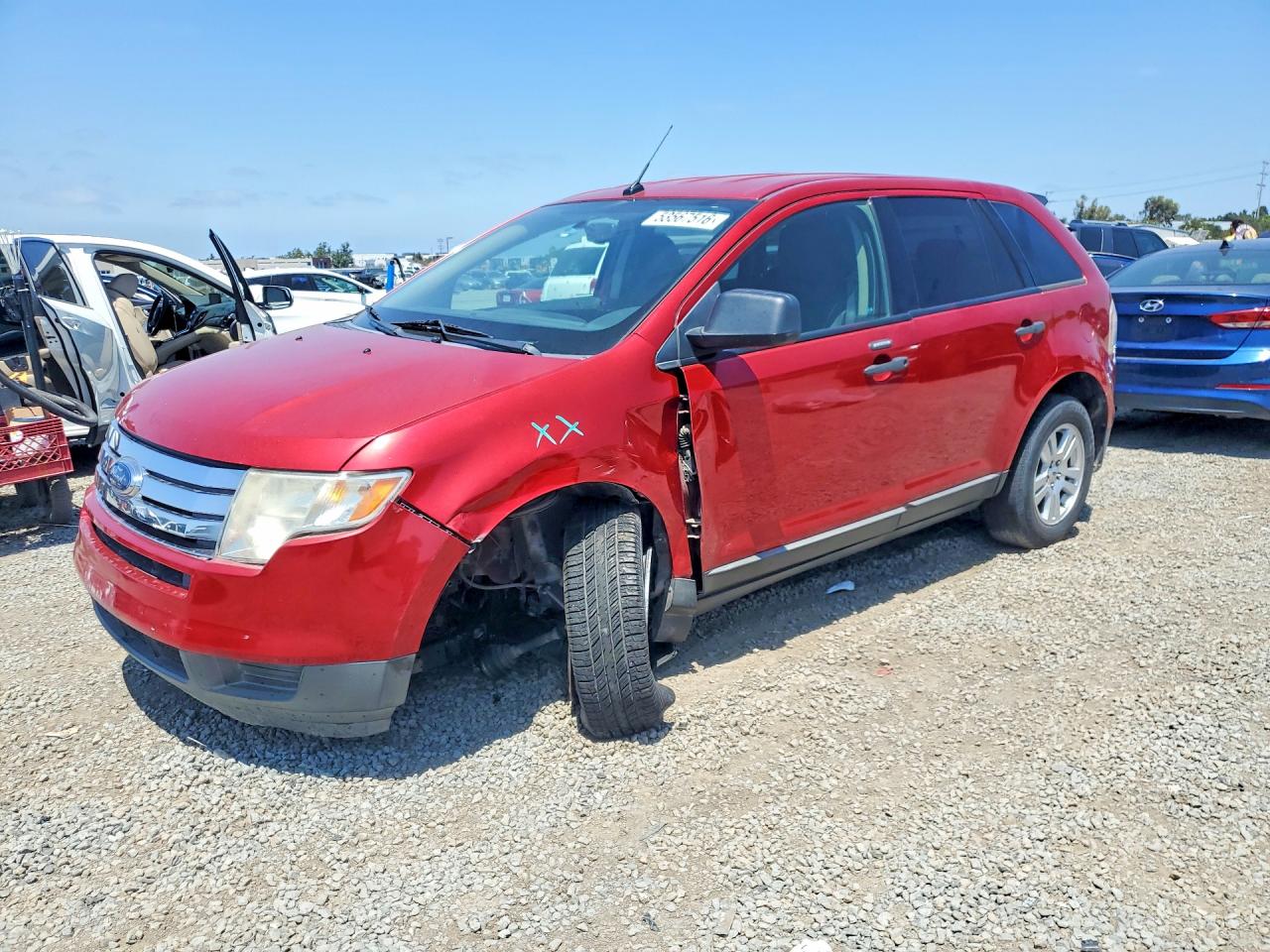2010 Ford Edge Se Red vin: 2FMDK3GC1ABB58887