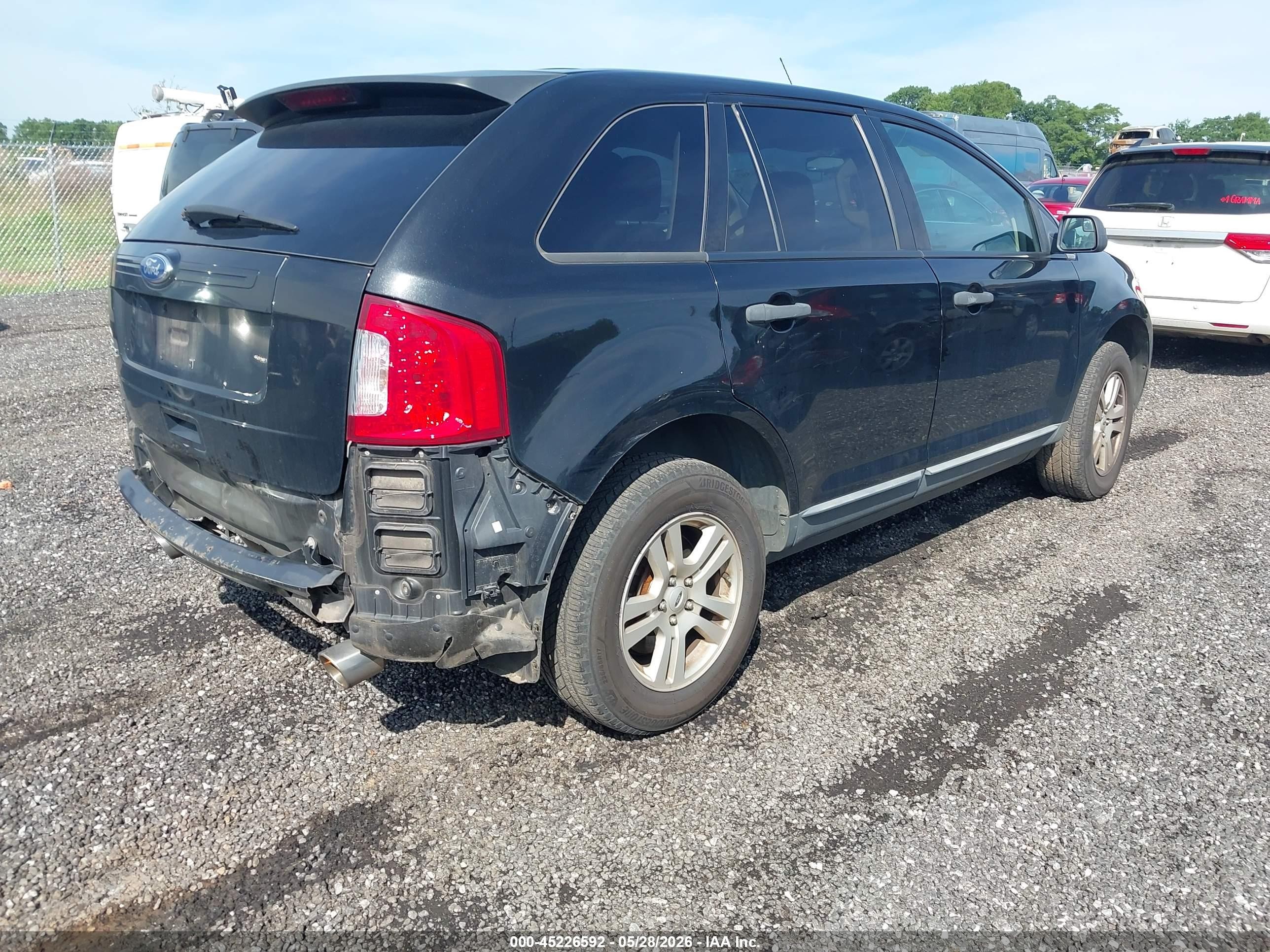 2011 Ford Edge Se Black vin: 2FMDK3GC1BBA98837