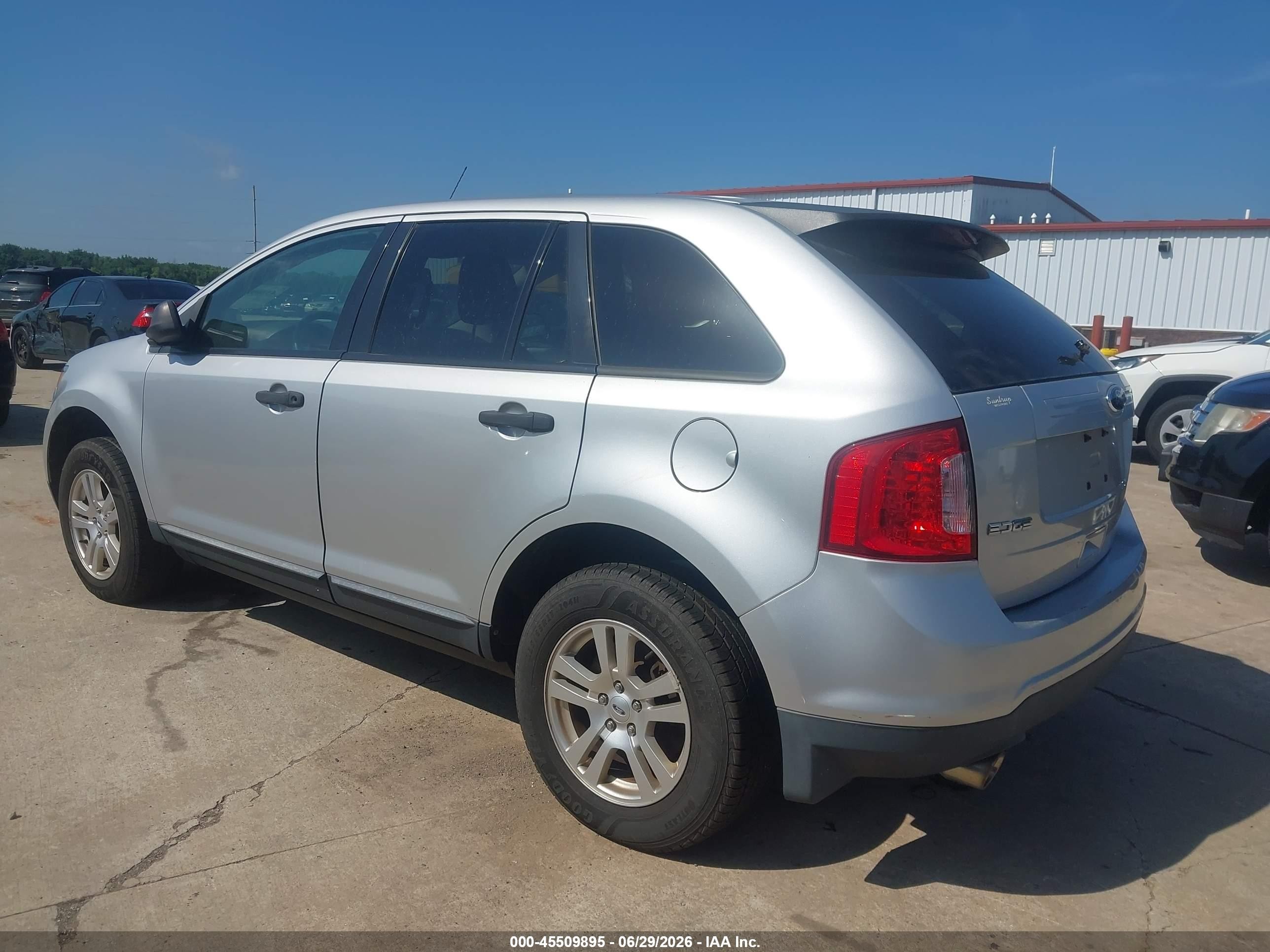 2011 Ford Edge Se Silver vin: 2FMDK3GC1BBB44165