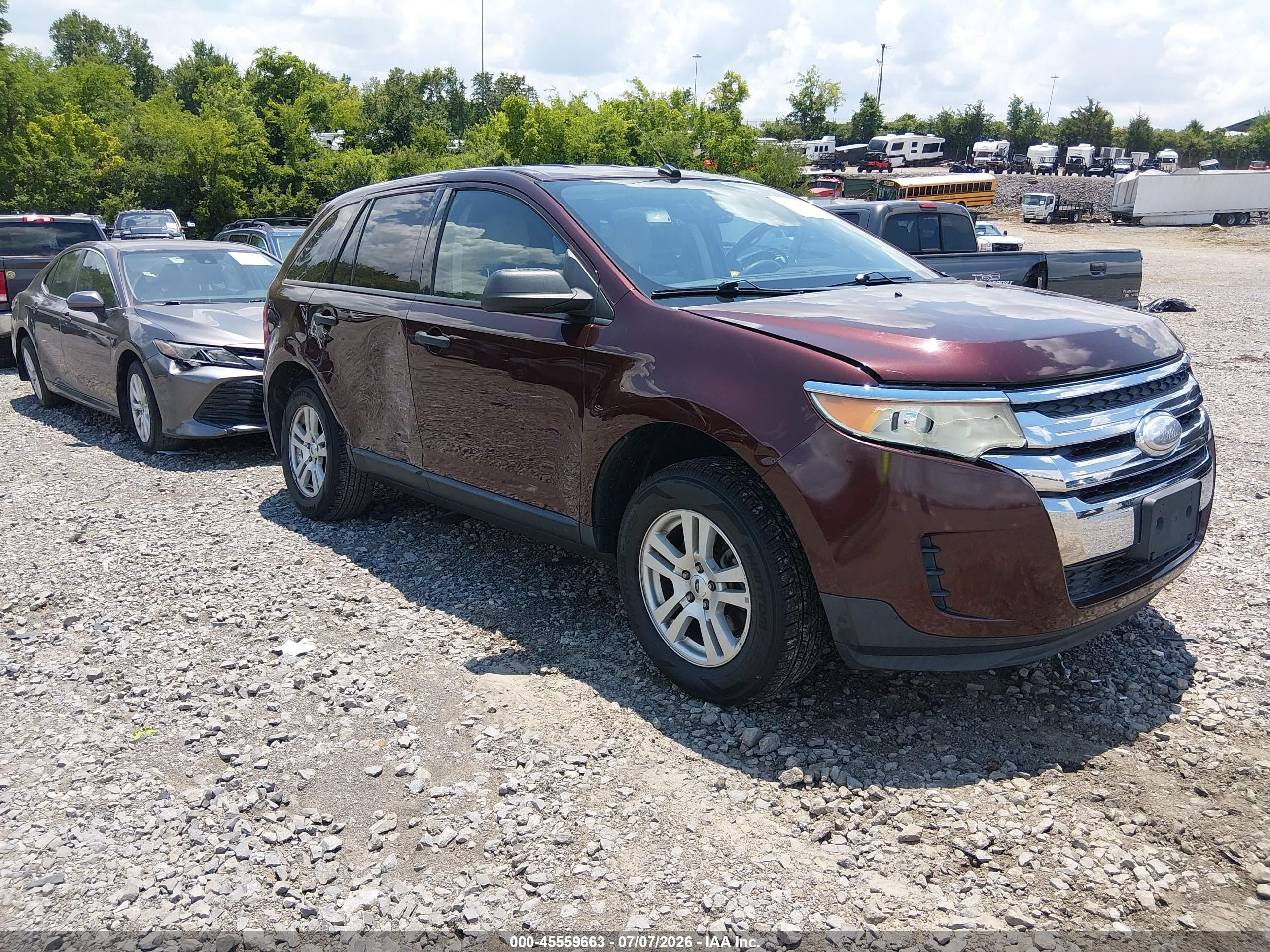 2012 Ford Edge Se Burgundy vin: 2FMDK3GC1CBA18504
