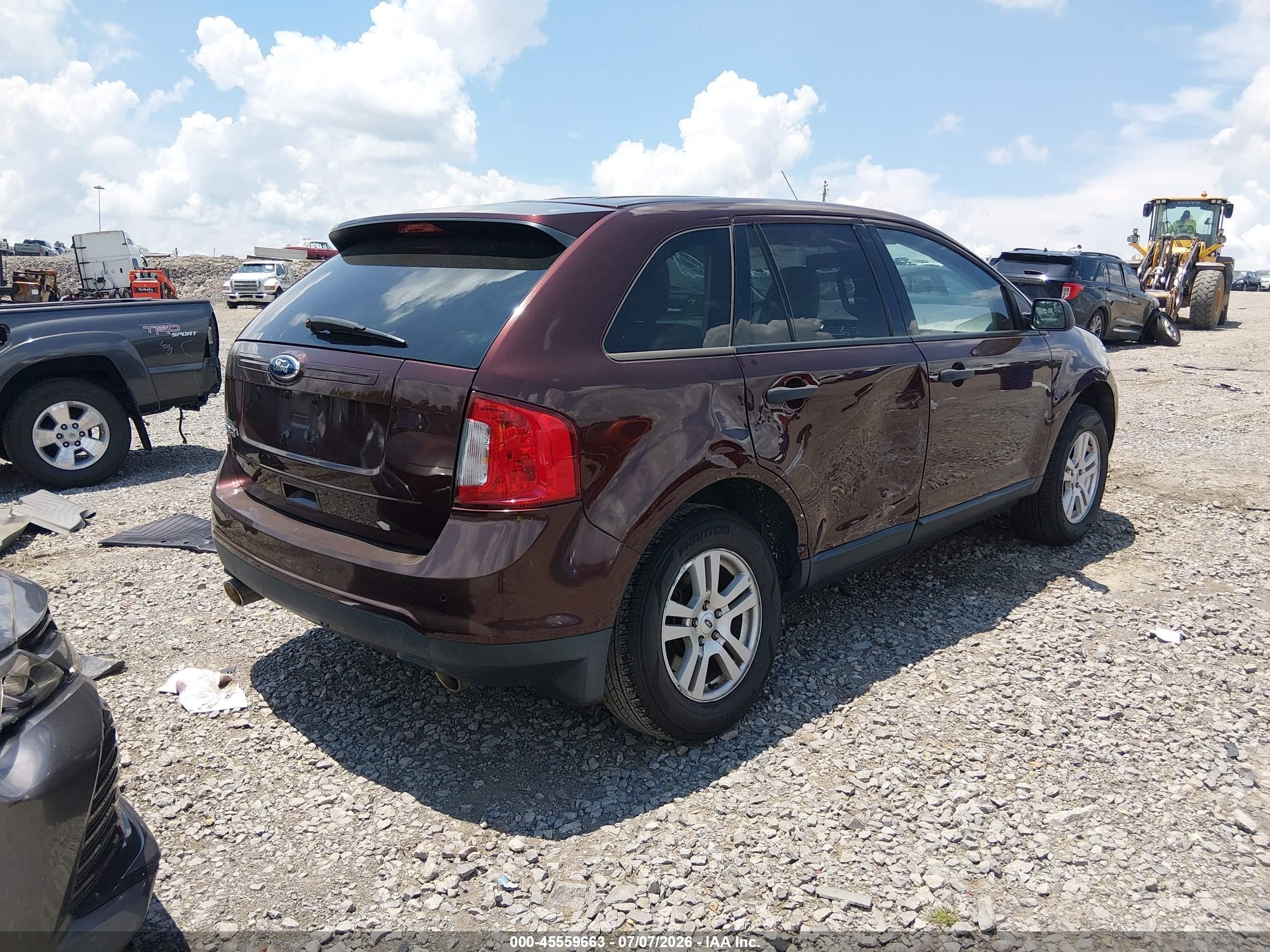 2012 Ford Edge Se Burgundy vin: 2FMDK3GC1CBA18504