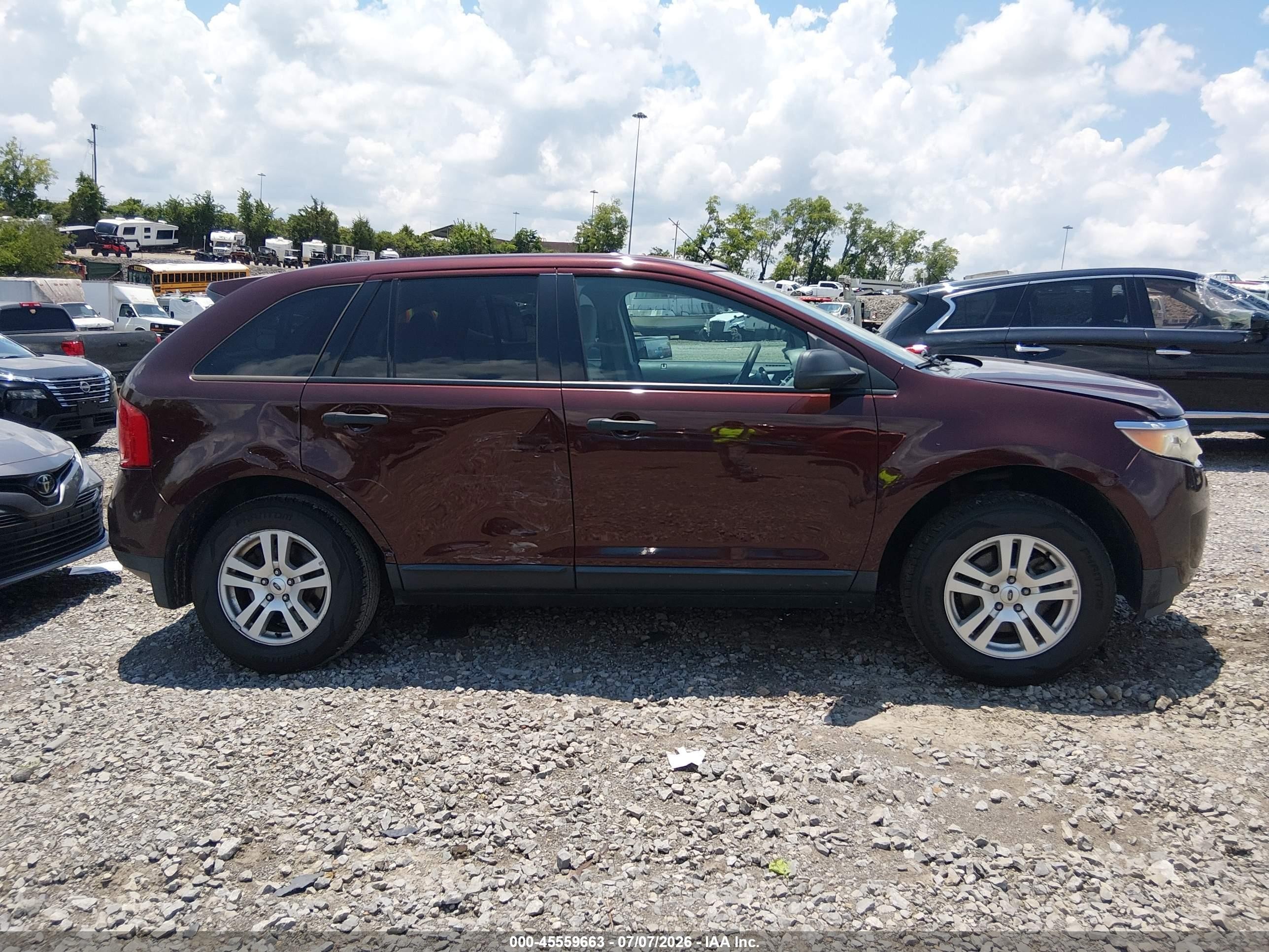 2012 Ford Edge Se Burgundy vin: 2FMDK3GC1CBA18504