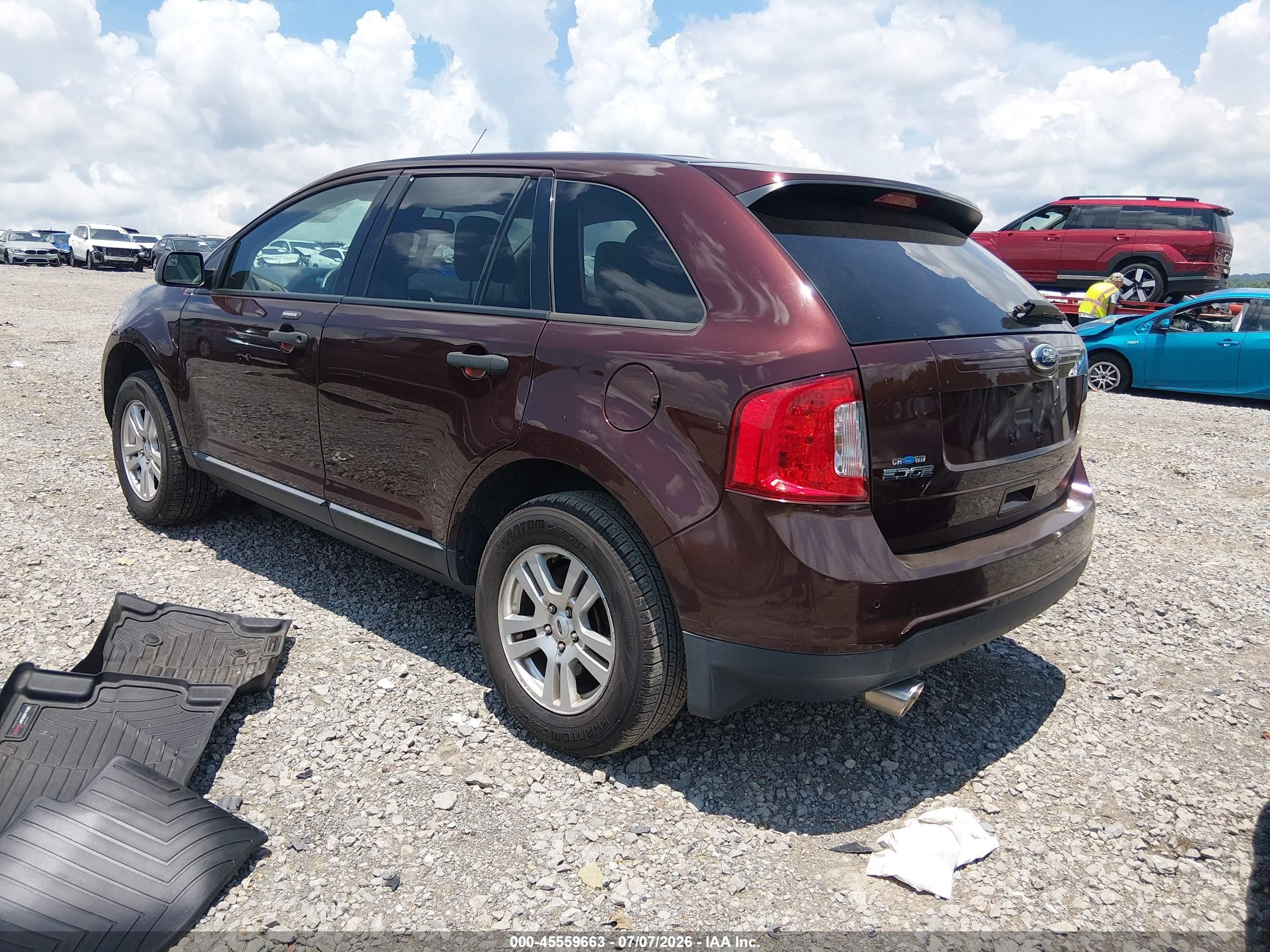 2012 Ford Edge Se Burgundy vin: 2FMDK3GC1CBA18504