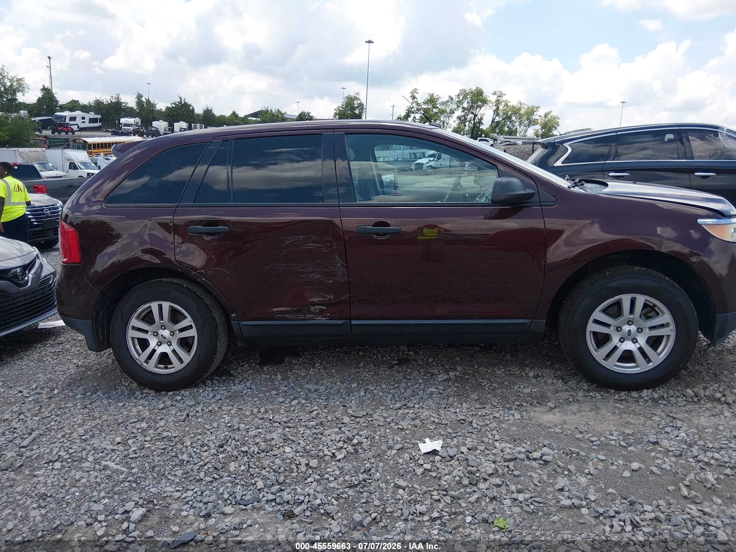 2012 Ford Edge Se Burgundy vin: 2FMDK3GC1CBA18504