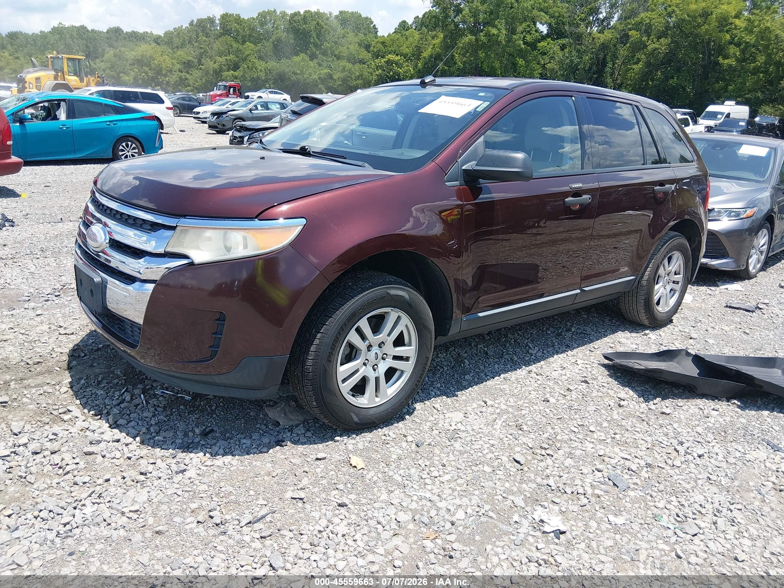 2012 Ford Edge Se Burgundy vin: 2FMDK3GC1CBA18504