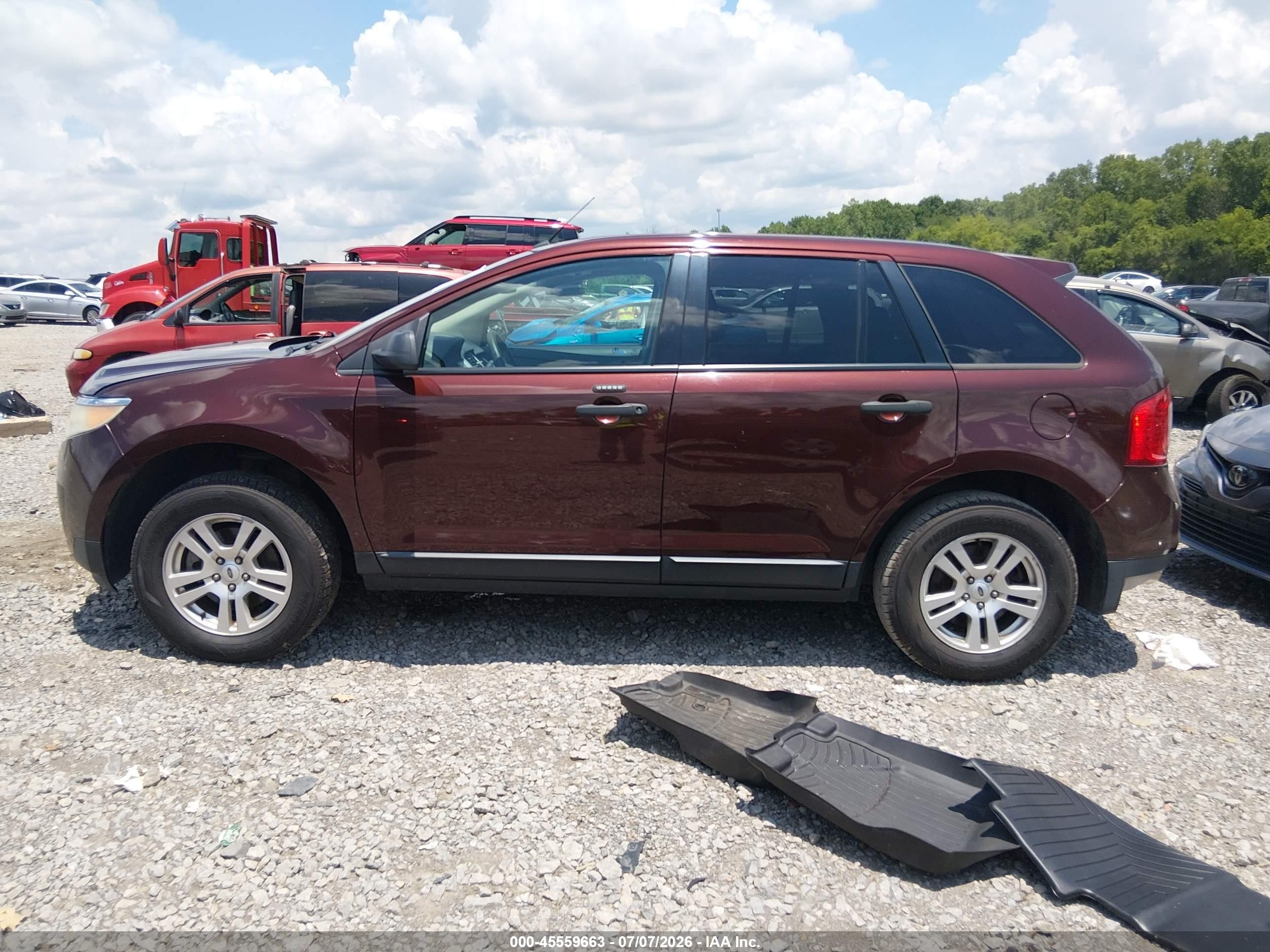 2012 Ford Edge Se Burgundy vin: 2FMDK3GC1CBA18504