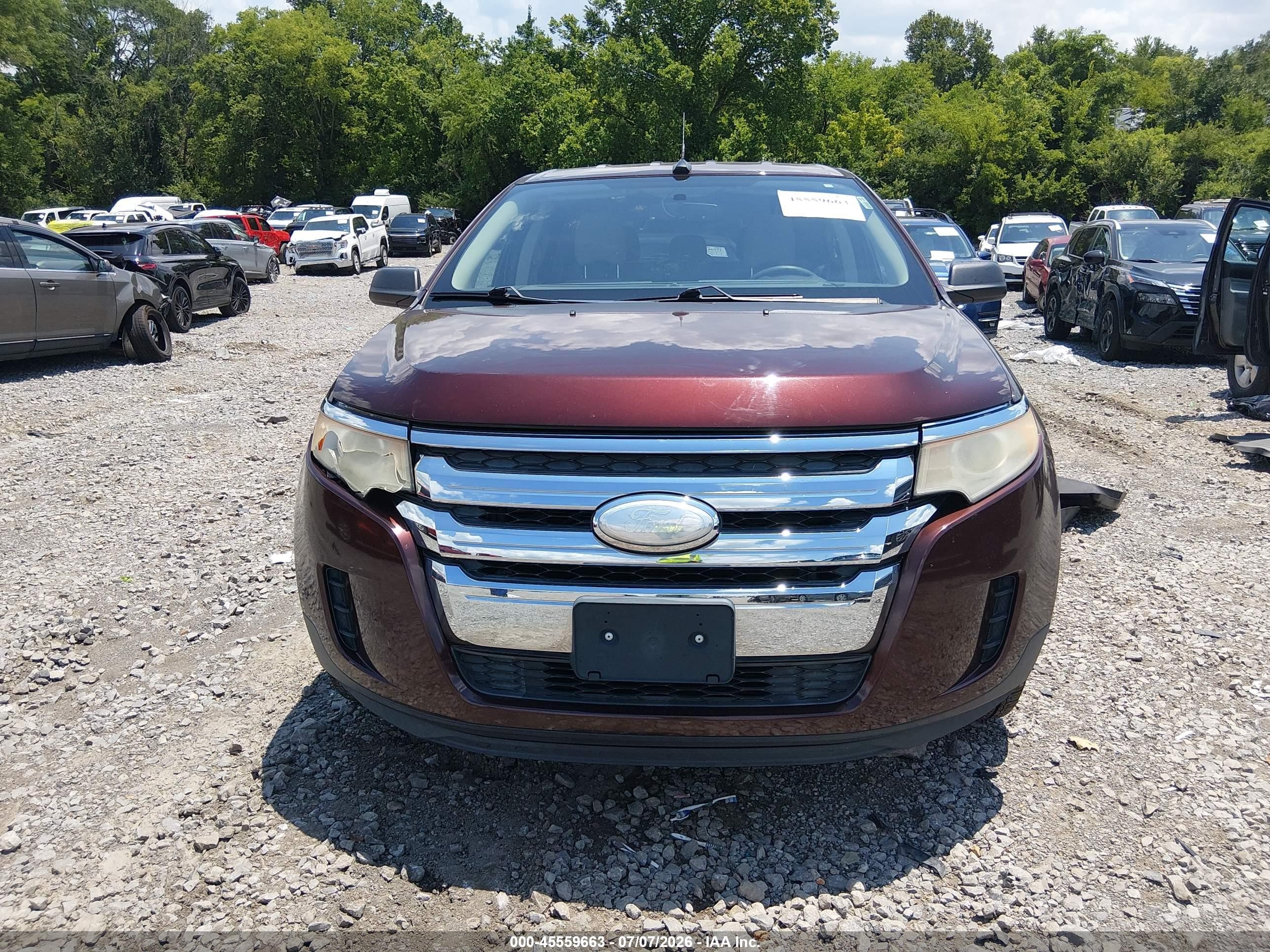 2012 Ford Edge Se Burgundy vin: 2FMDK3GC1CBA18504