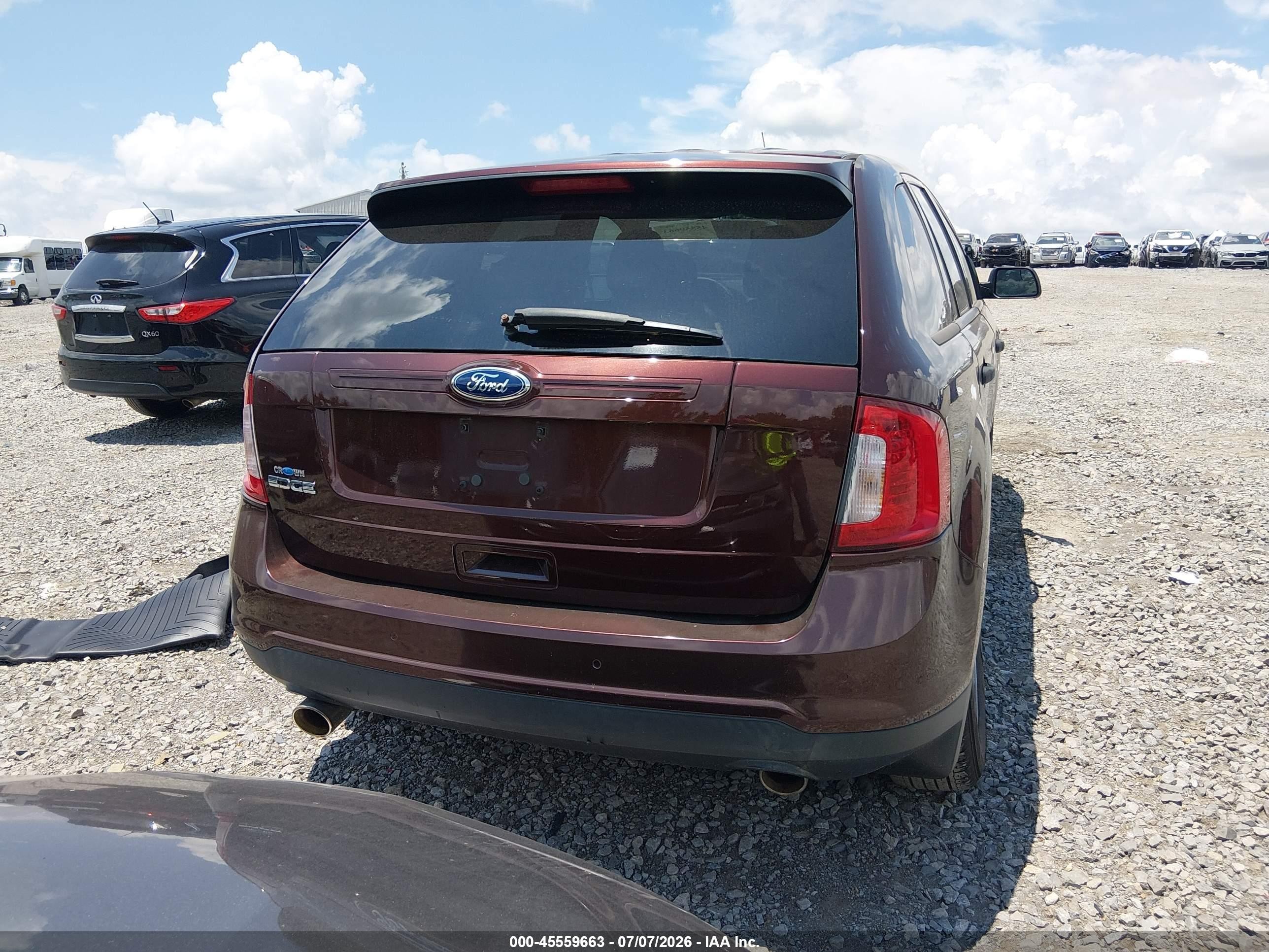 2012 Ford Edge Se Burgundy vin: 2FMDK3GC1CBA18504