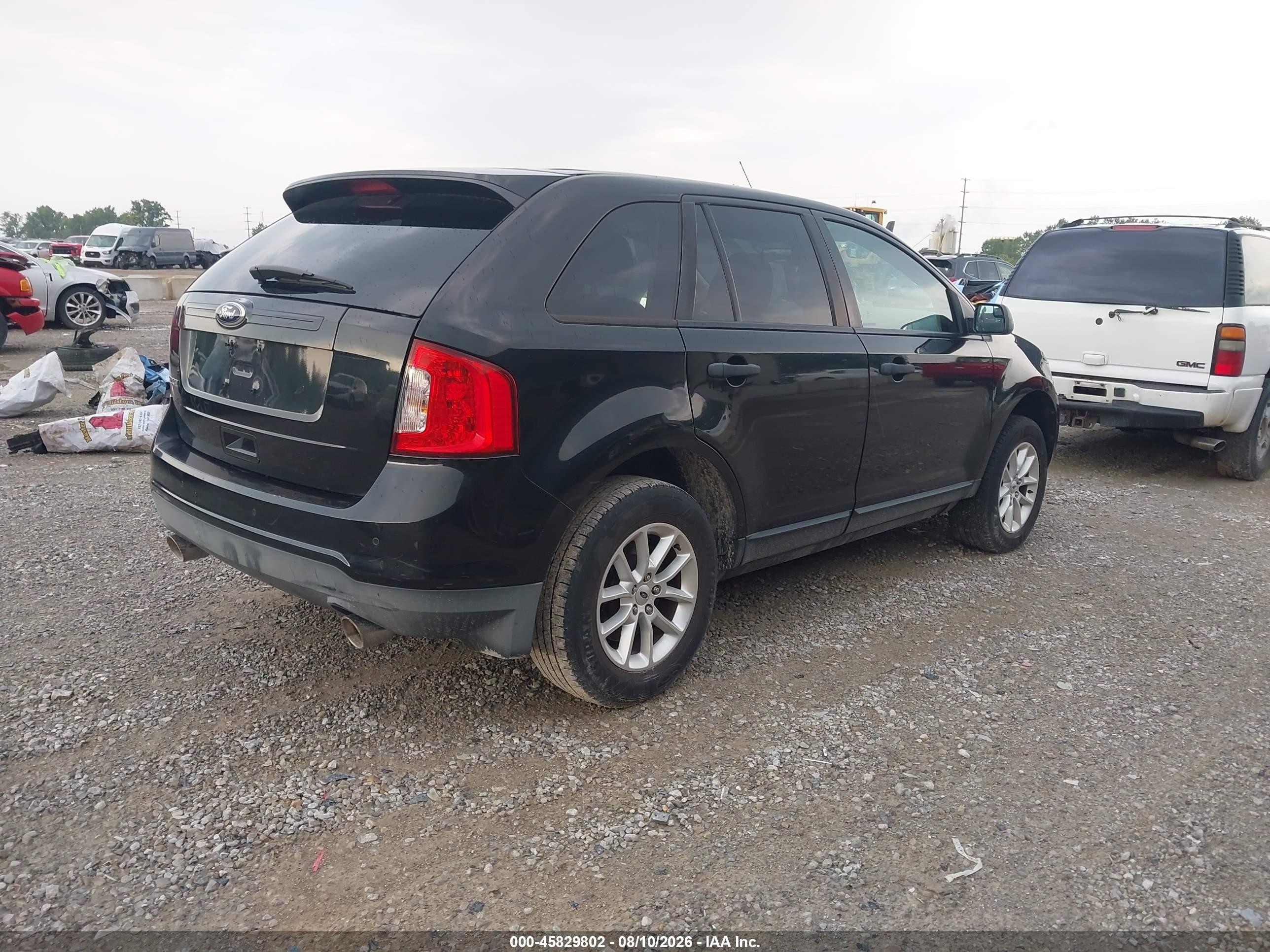 2013 Ford Edge Se Black vin: 2FMDK3GC1DBB24954