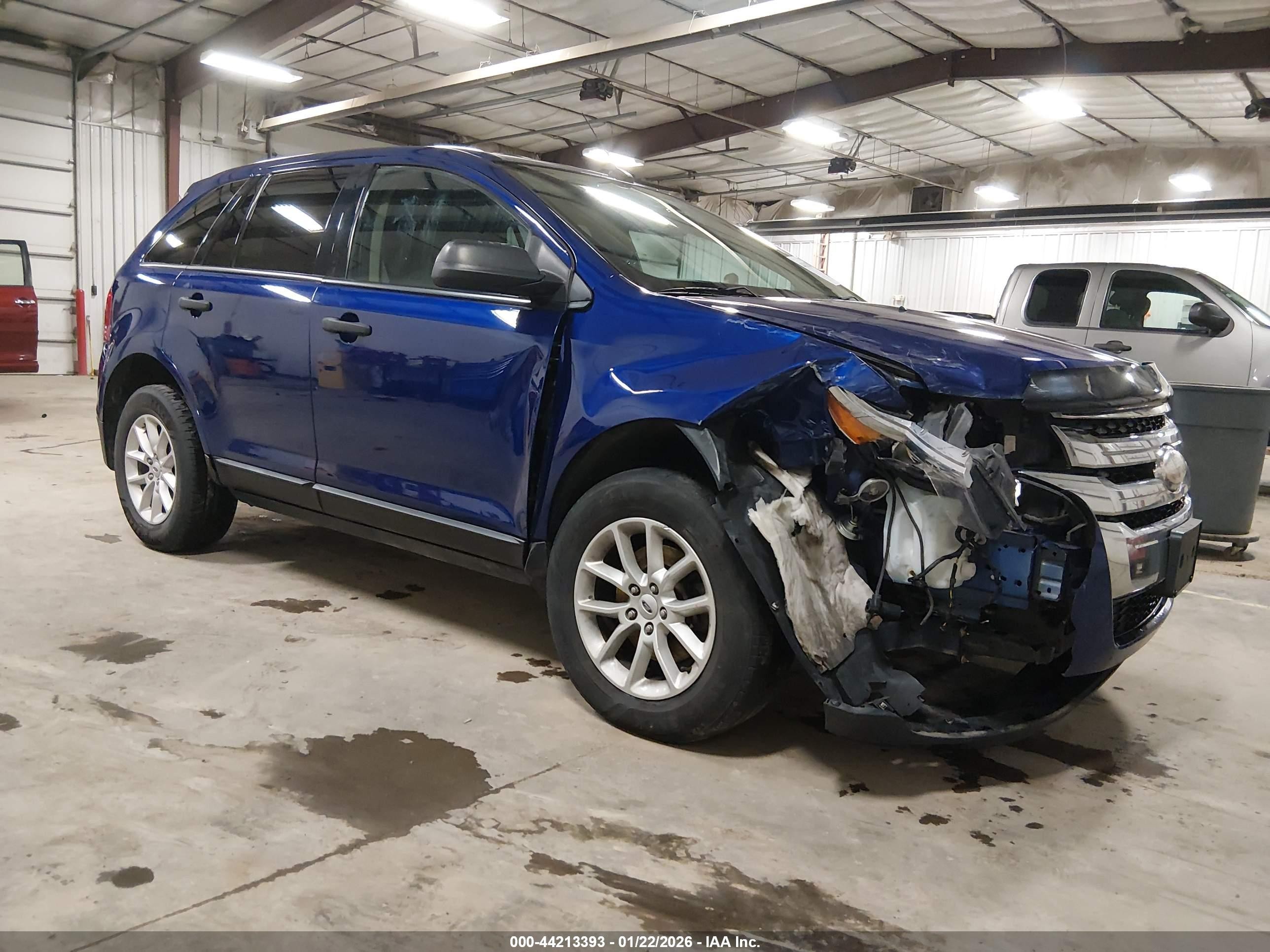 2013 Ford Edge Se Blue vin: 2FMDK3GC1DBE31749