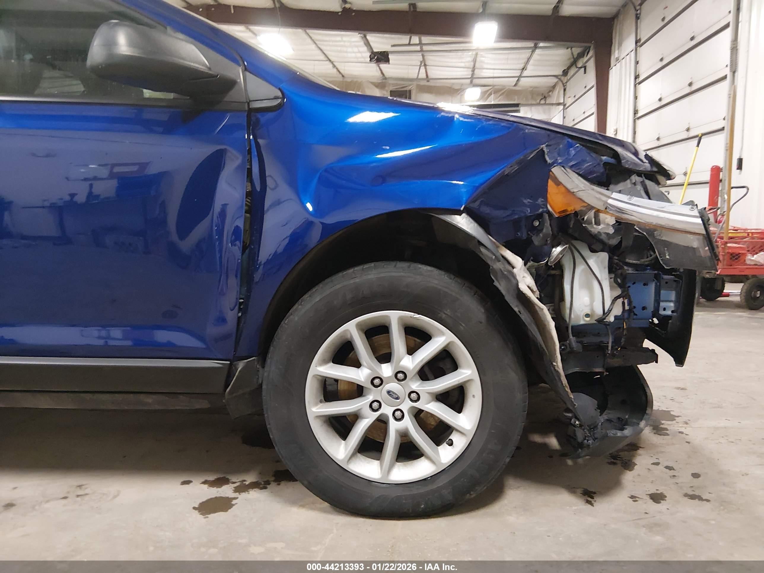 2013 Ford Edge Se Blue vin: 2FMDK3GC1DBE31749