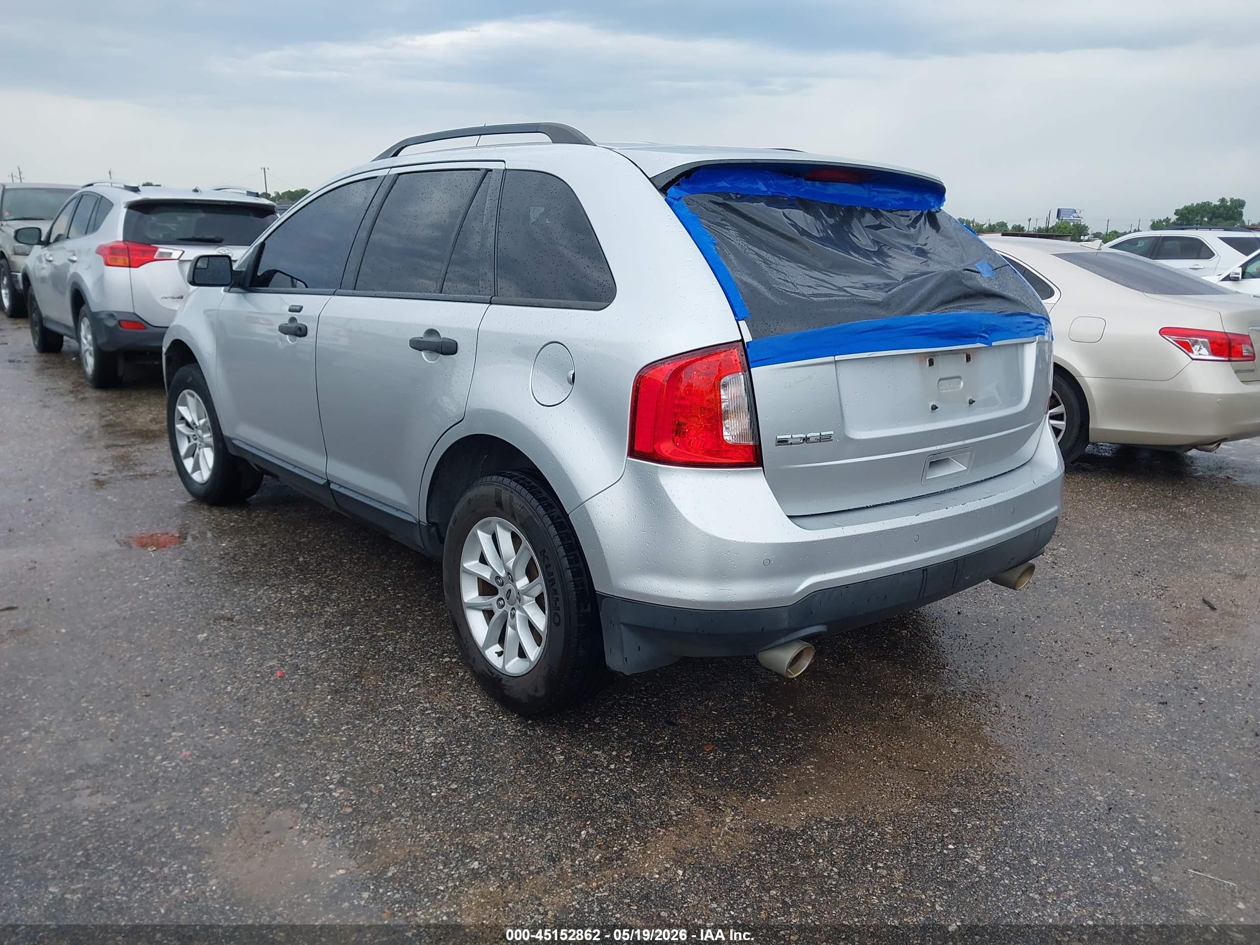 2014 Ford Edge Se Silver vin: 2FMDK3GC1EBA05271
