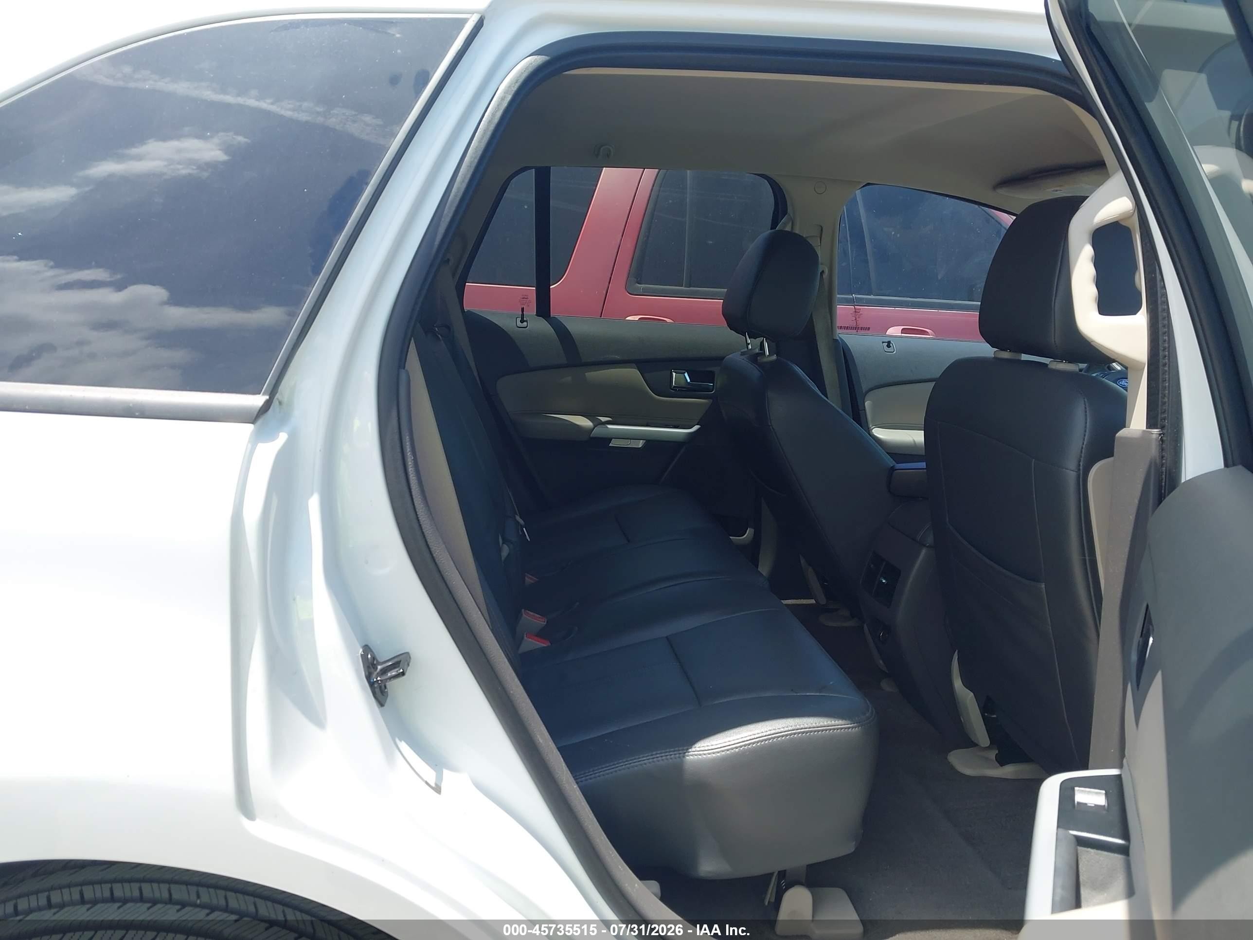 2014 Ford Edge Se White vin: 2FMDK3GC1EBB63786