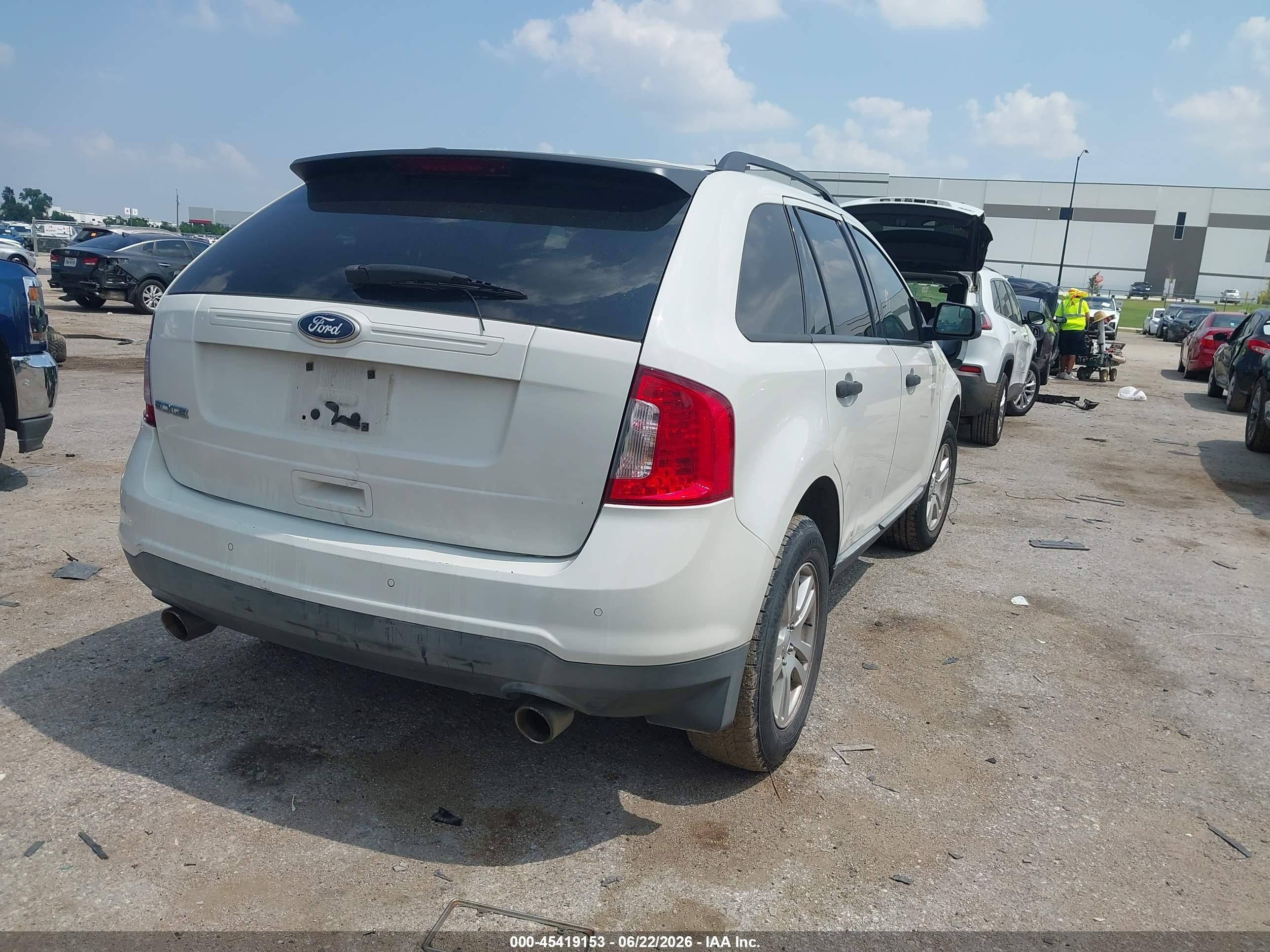 2011 Ford Edge Se White vin: 2FMDK3GC2BBA33950