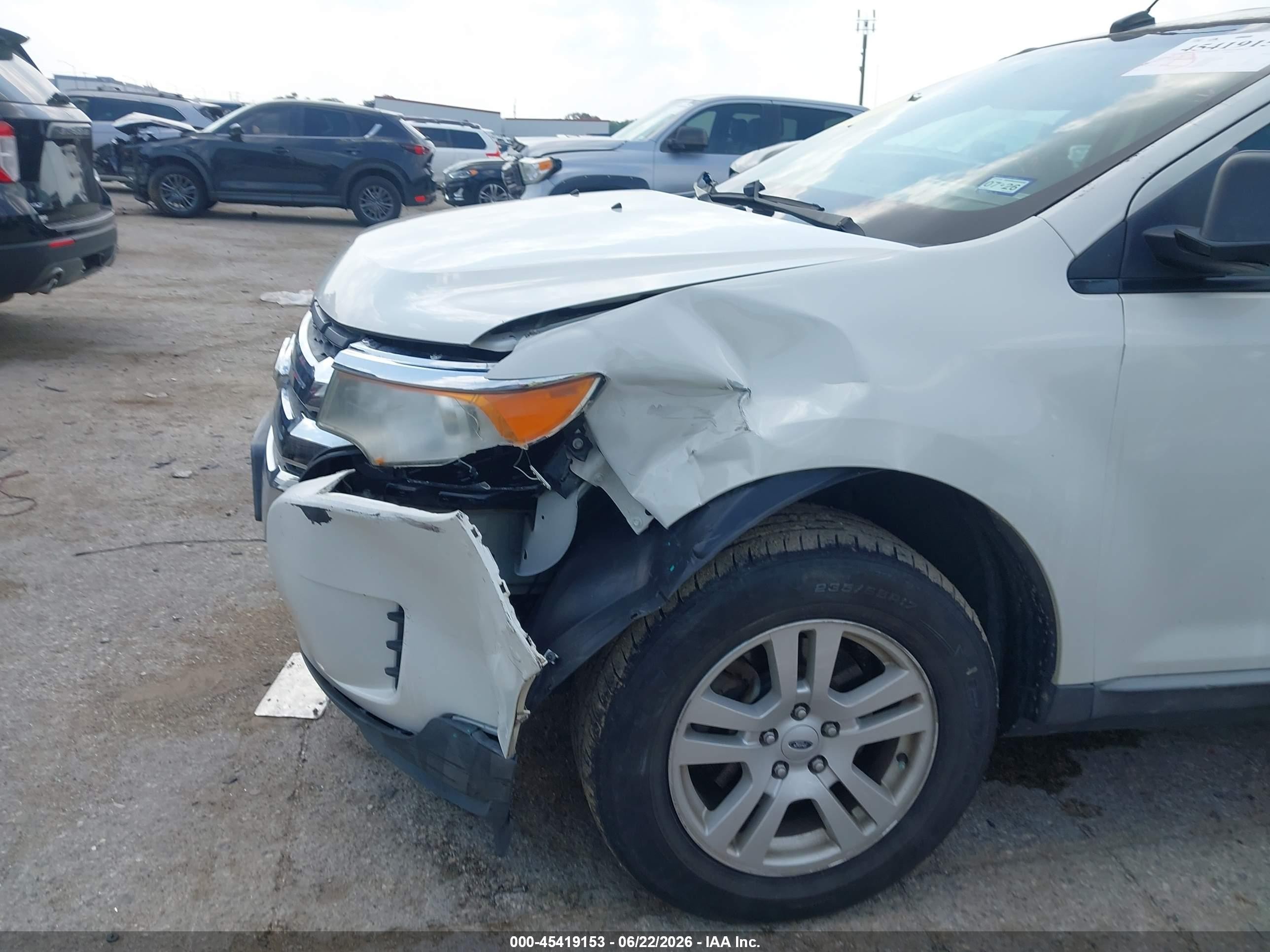 2011 Ford Edge Se White vin: 2FMDK3GC2BBA33950