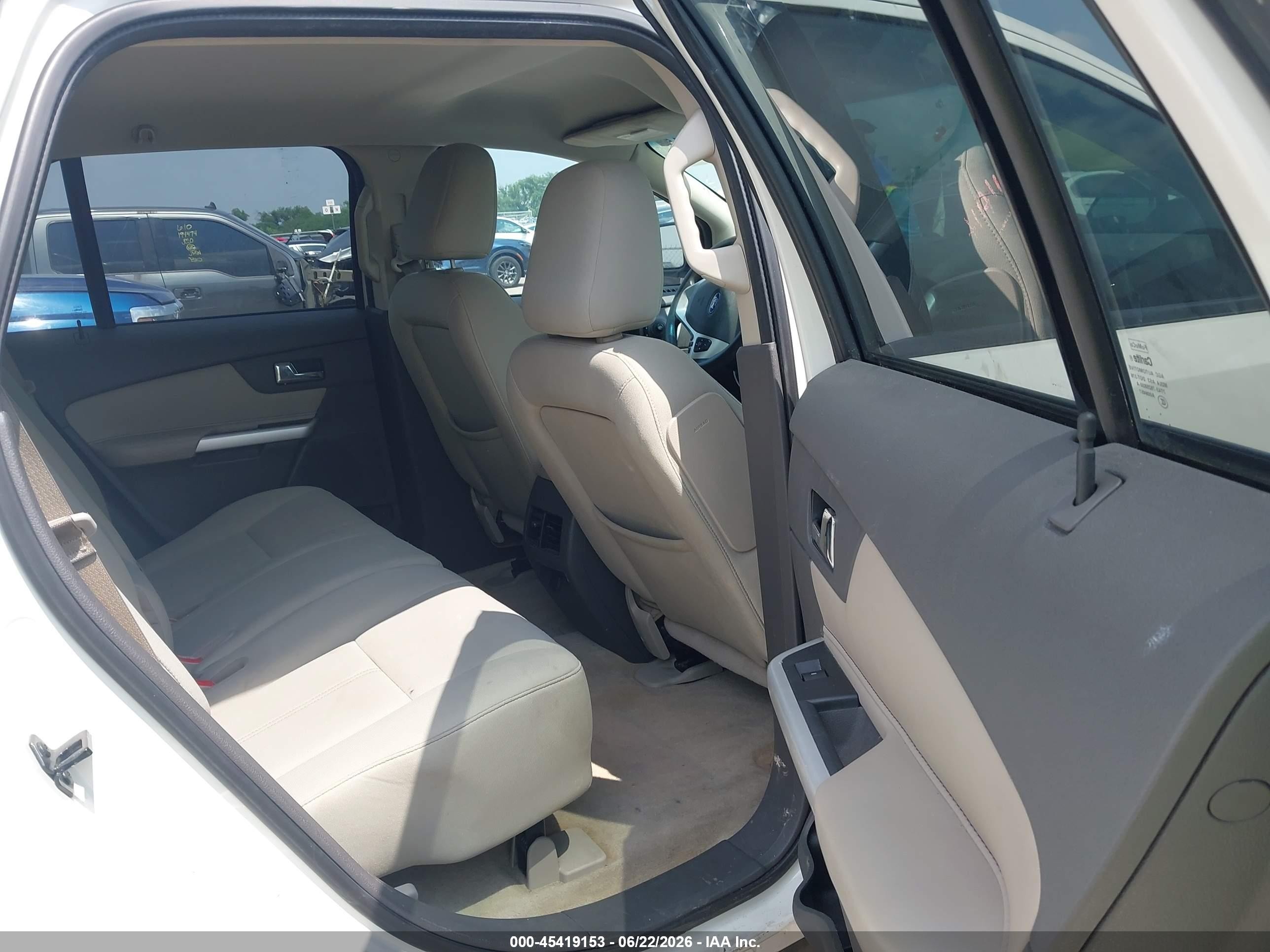 2011 Ford Edge Se White vin: 2FMDK3GC2BBA33950