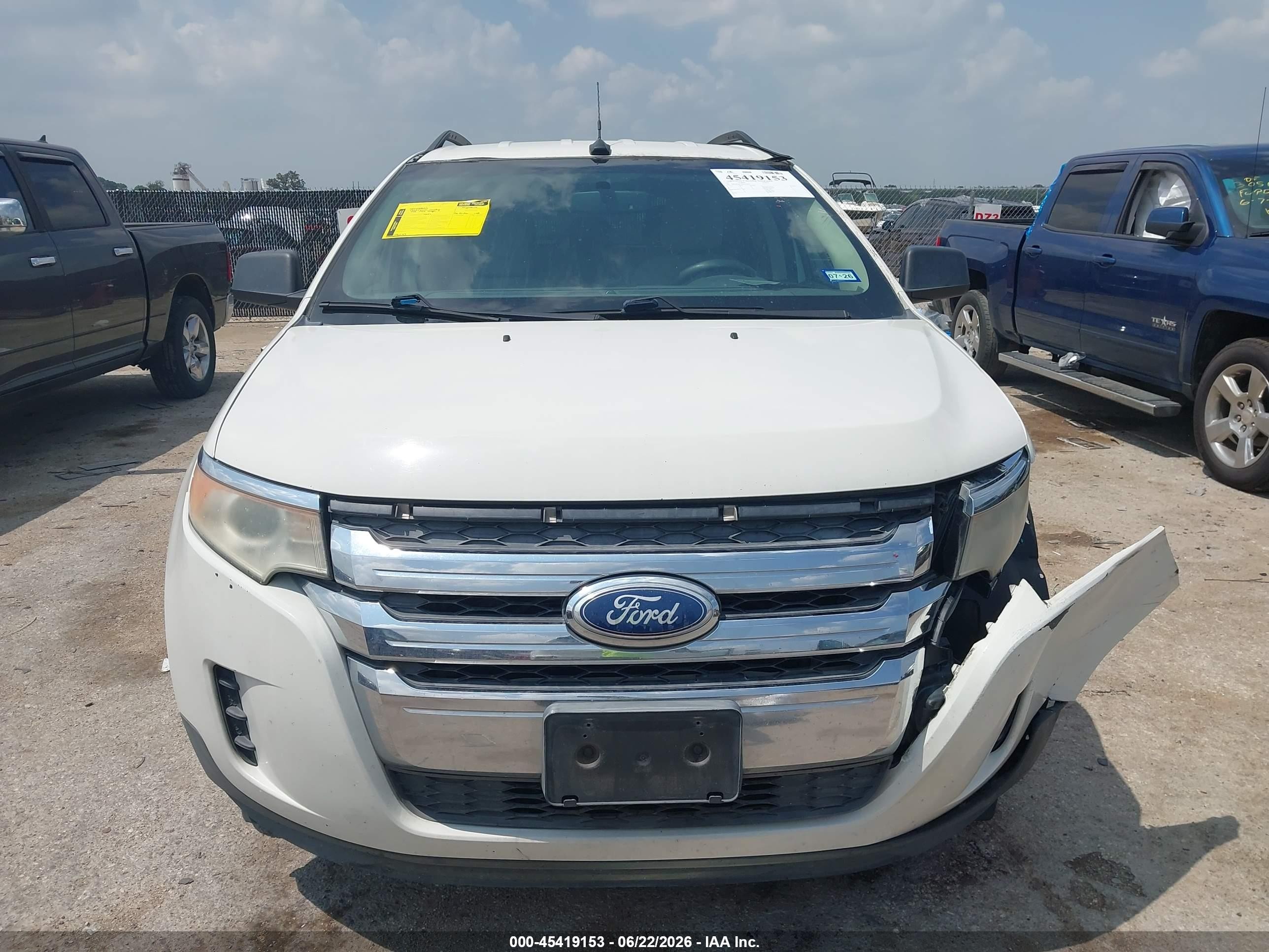 2011 Ford Edge Se White vin: 2FMDK3GC2BBA33950