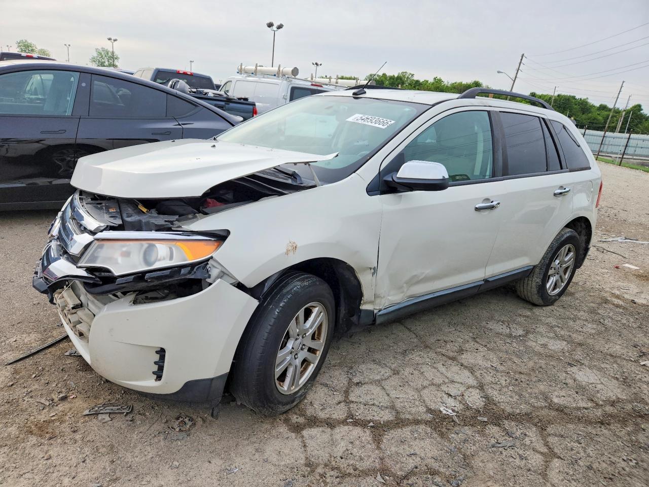 2011 Ford Edge Se White vin: 2FMDK3GC2BBB37743