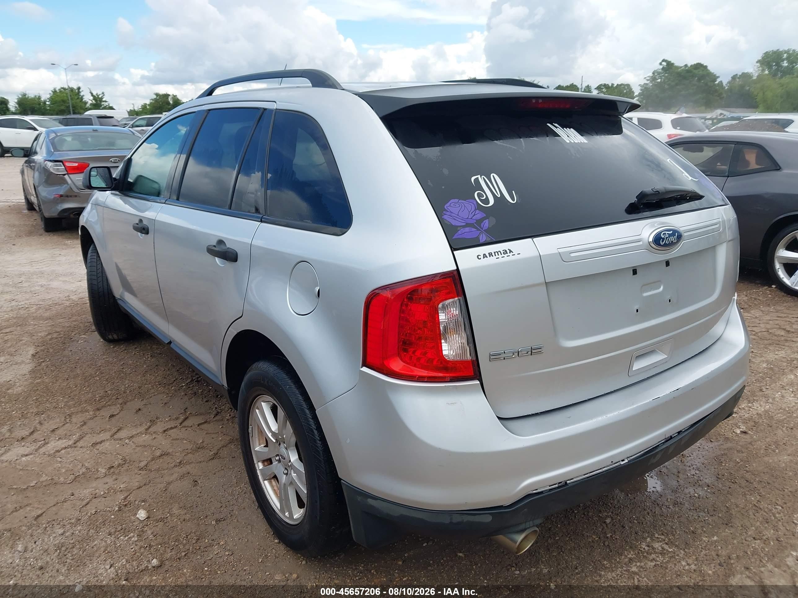 2011 Ford Edge Se Серебряный vin: 2FMDK3GC2BBB66725