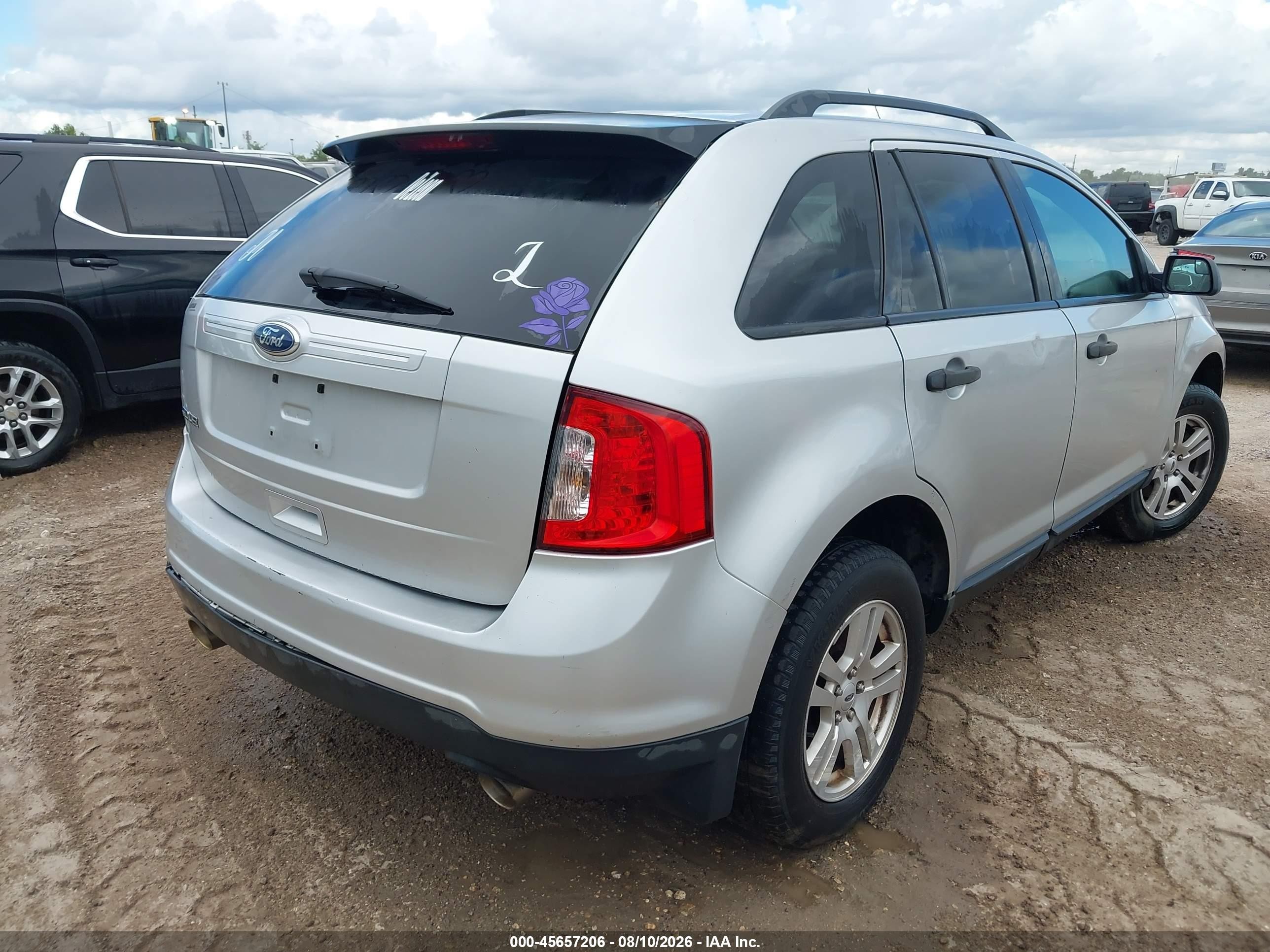 2011 Ford Edge Se Серебряный vin: 2FMDK3GC2BBB66725