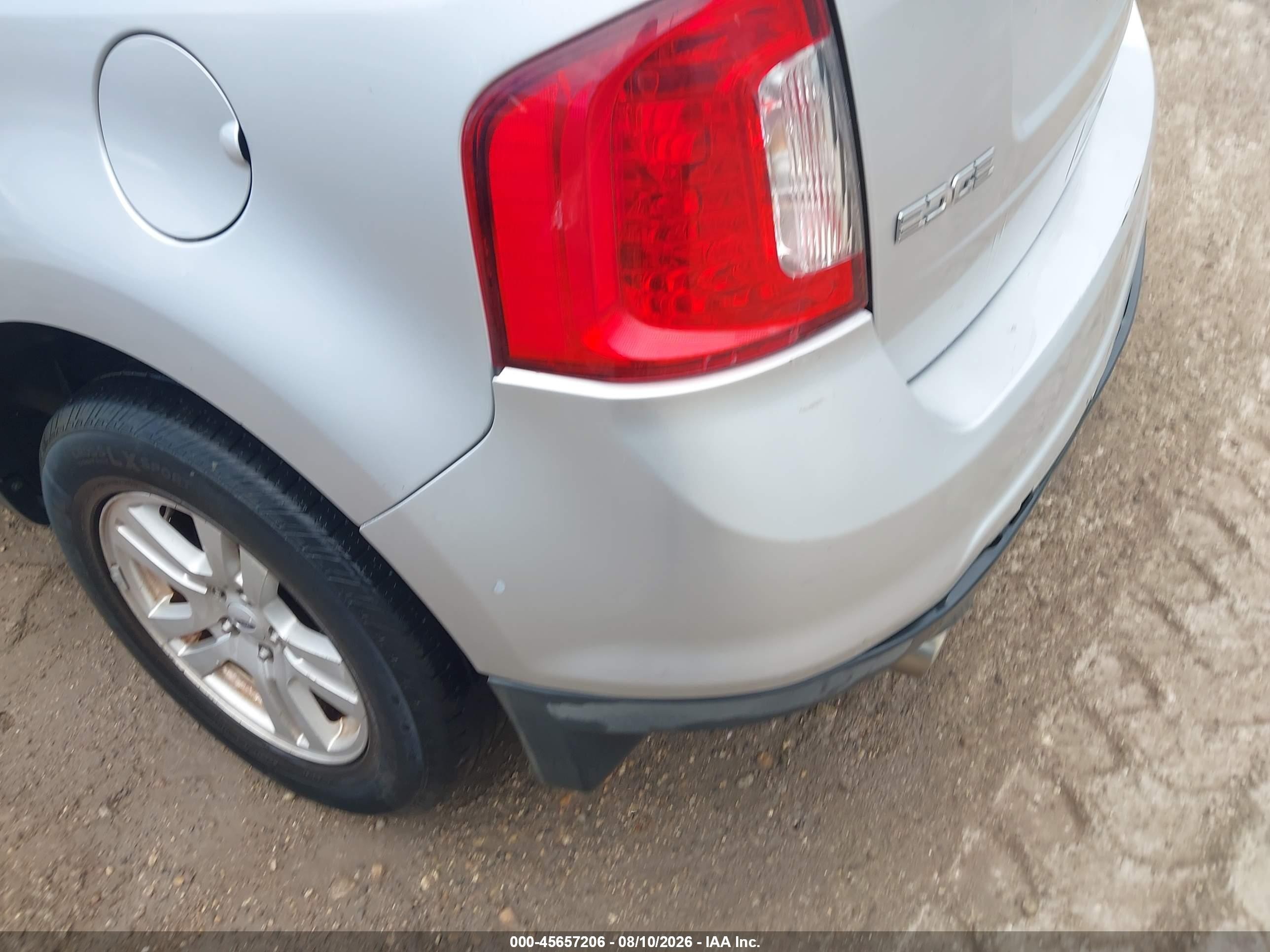 2011 Ford Edge Se Серебряный vin: 2FMDK3GC2BBB66725