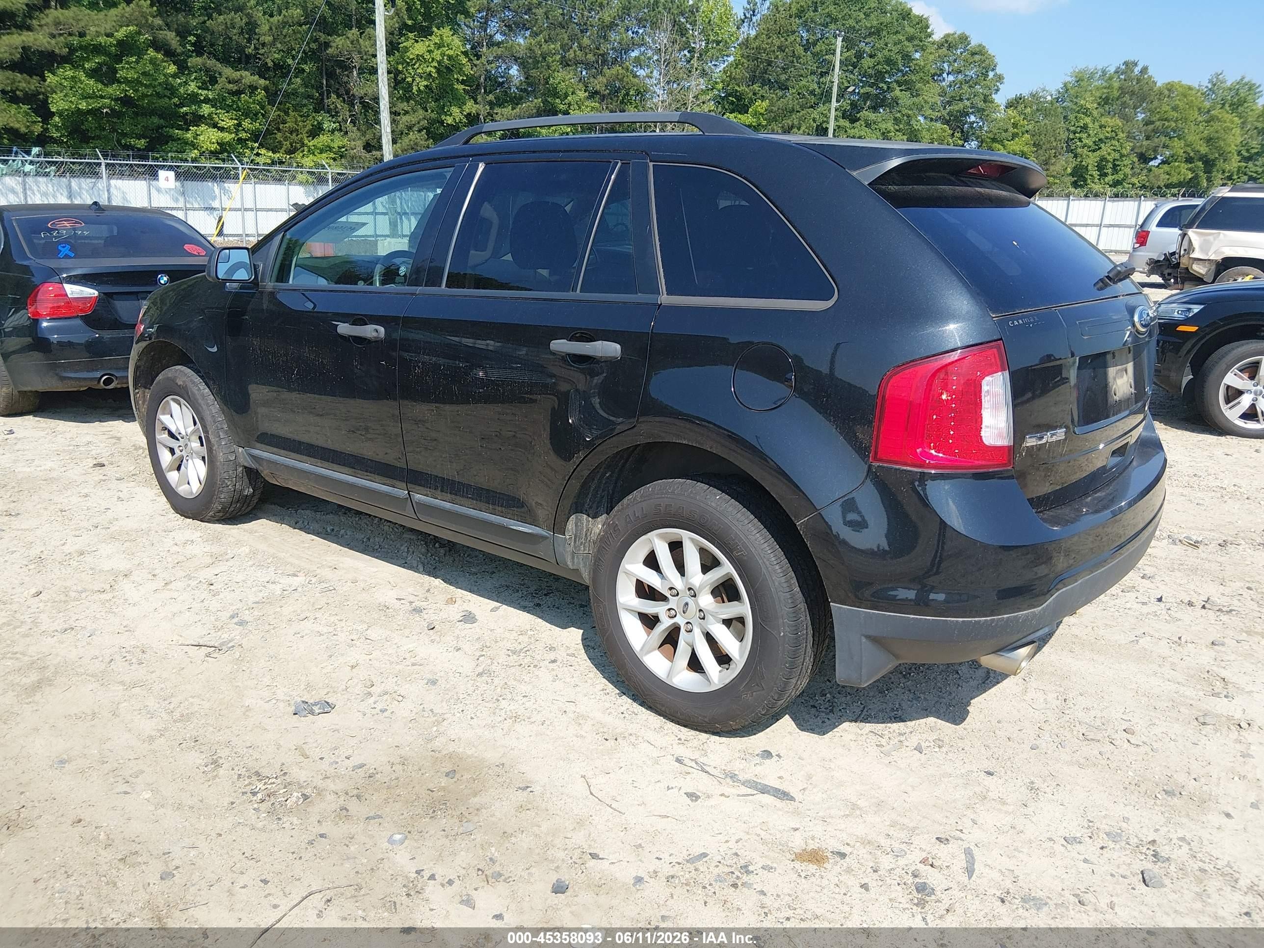 2013 Ford Edge Se Black vin: 2FMDK3GC2DBC66830