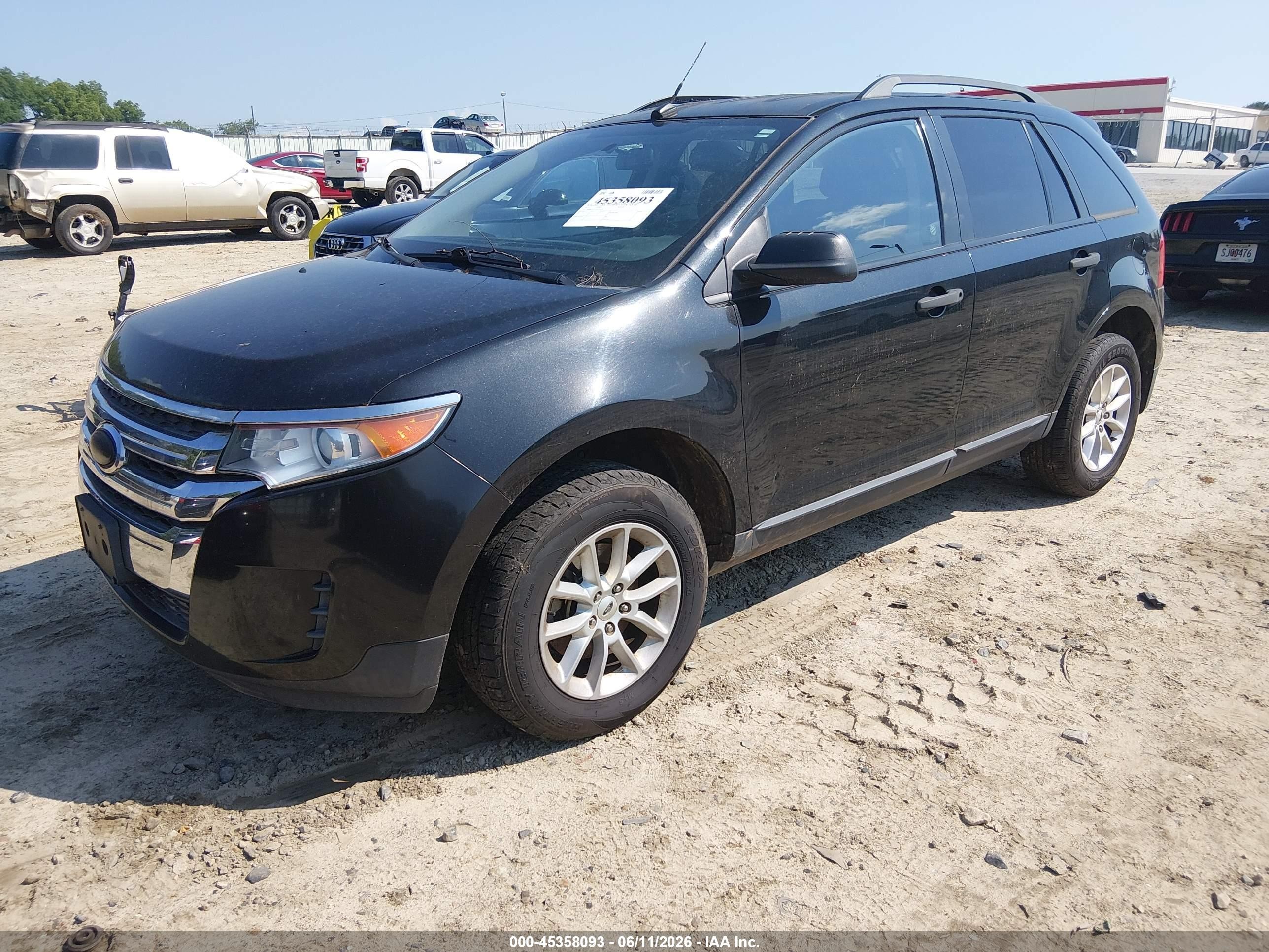 2013 Ford Edge Se Black vin: 2FMDK3GC2DBC66830