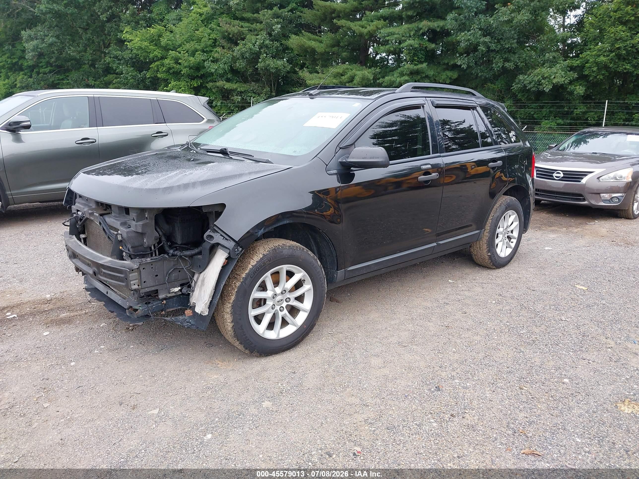 2013 Ford Edge Se Black vin: 2FMDK3GC2DBC69016