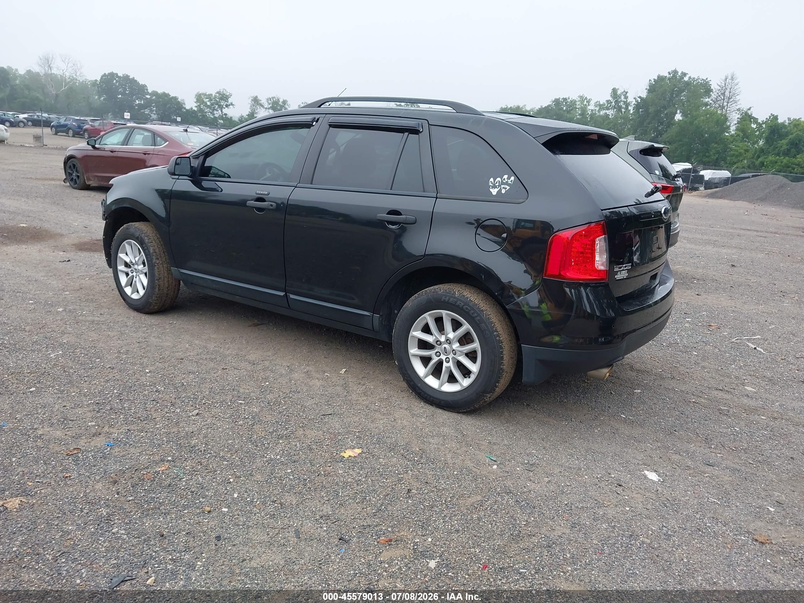 2013 Ford Edge Se Black vin: 2FMDK3GC2DBC69016