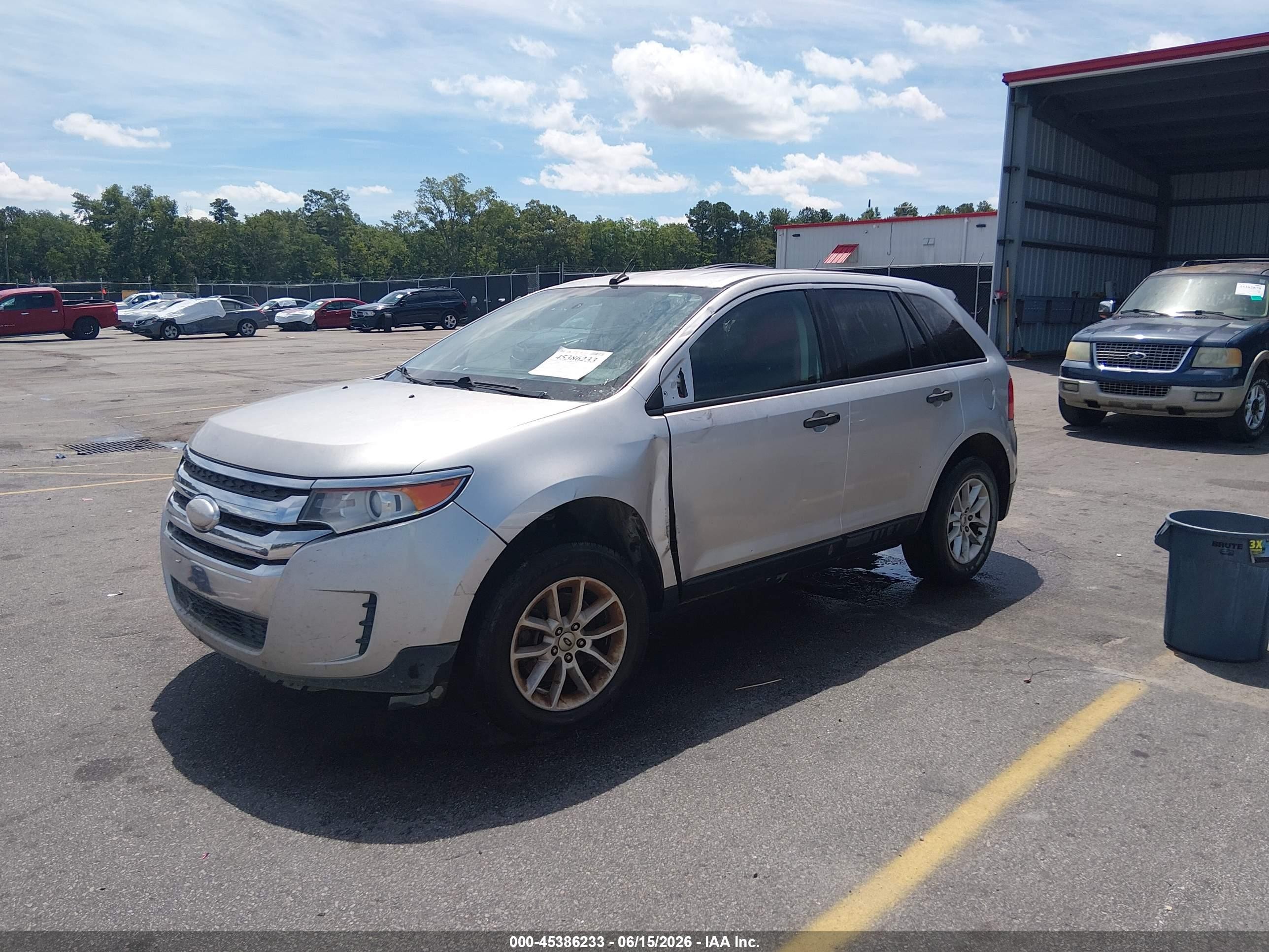 2014 Ford Edge Se Серебряный vin: 2FMDK3GC2EBA19101
