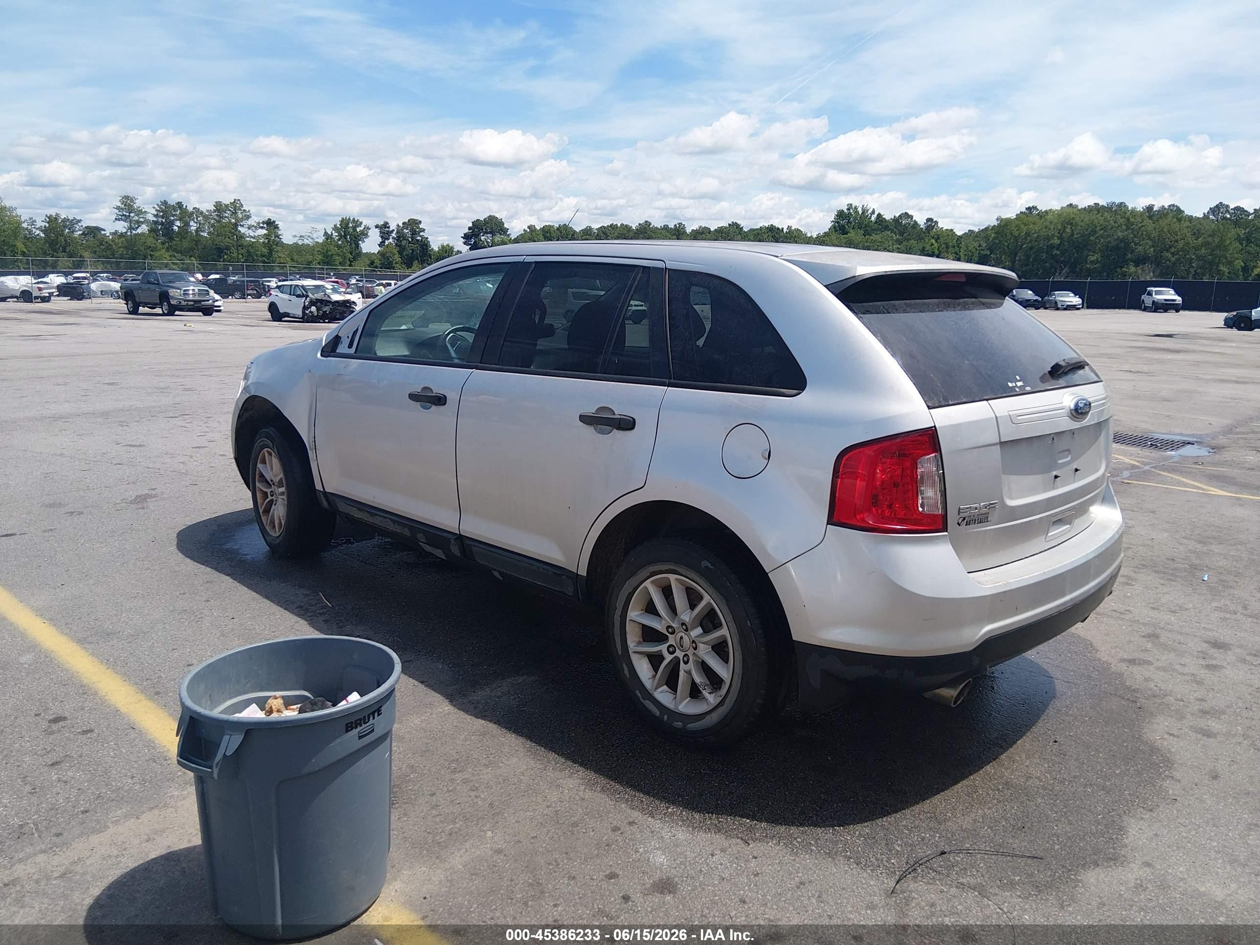 2014 Ford Edge Se Серебряный vin: 2FMDK3GC2EBA19101