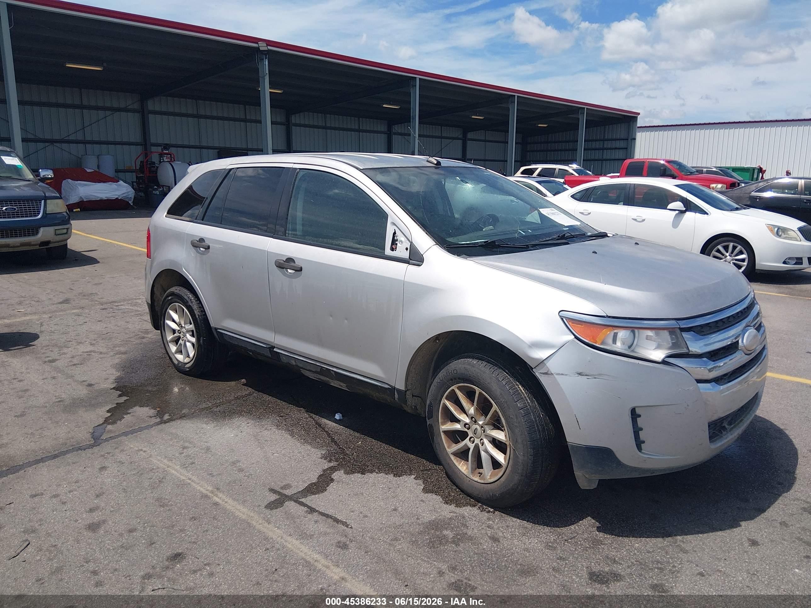 2014 Ford Edge Se Silver vin: 2FMDK3GC2EBA19101