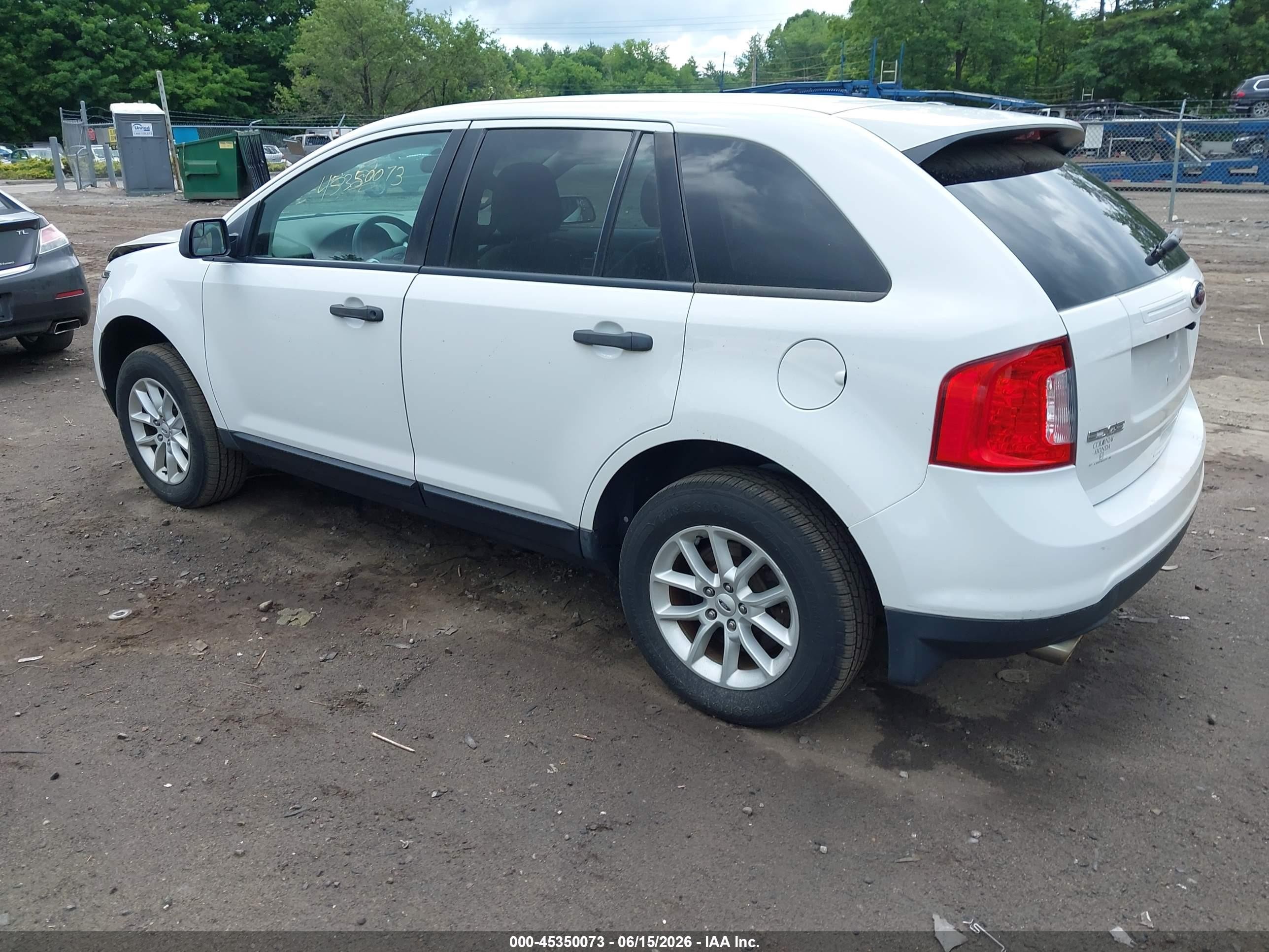 2014 Ford Edge Se Белый vin: 2FMDK3GC2EBA53958