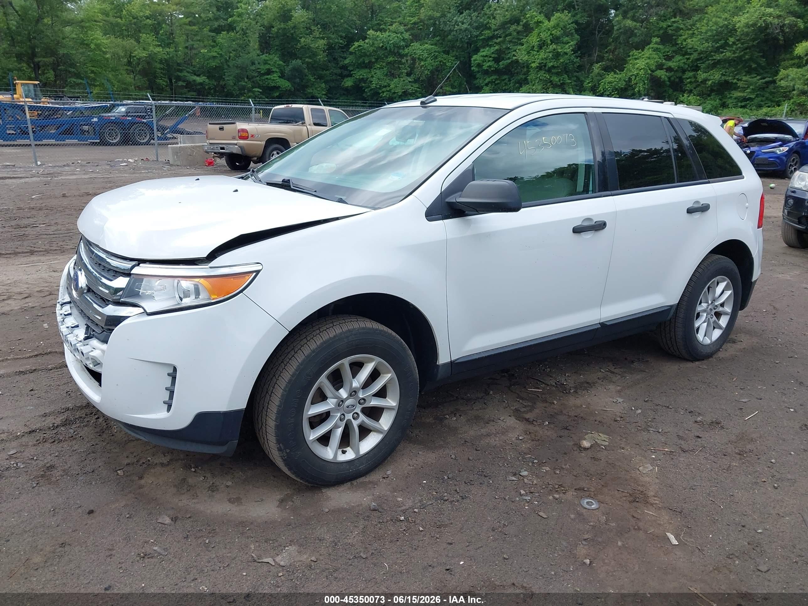2014 Ford Edge Se Белый vin: 2FMDK3GC2EBA53958